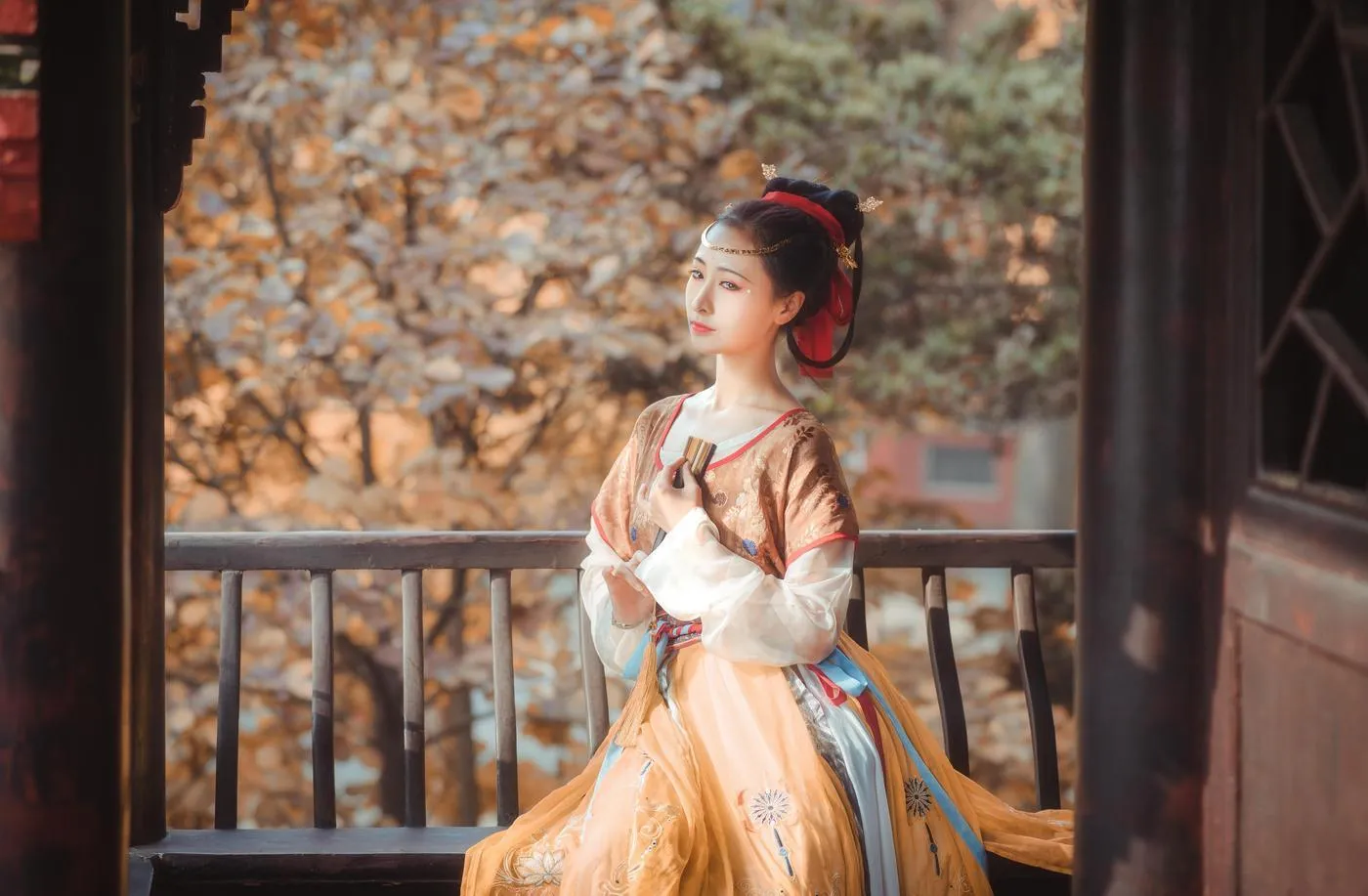 拿相机的执义 – NO.41 汉服写真头上金爵钗 [13P]插图5