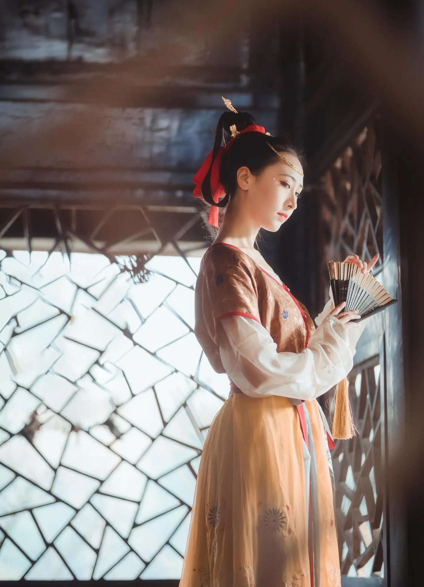 拿相机的执义 – NO.41 汉服写真头上金爵钗 [13P]插图8