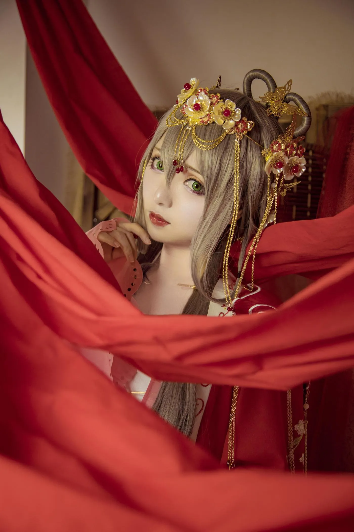 斯文文文文 – NO.62 VOCALOID COS洛天依落花霁婚服 [13P]插图2