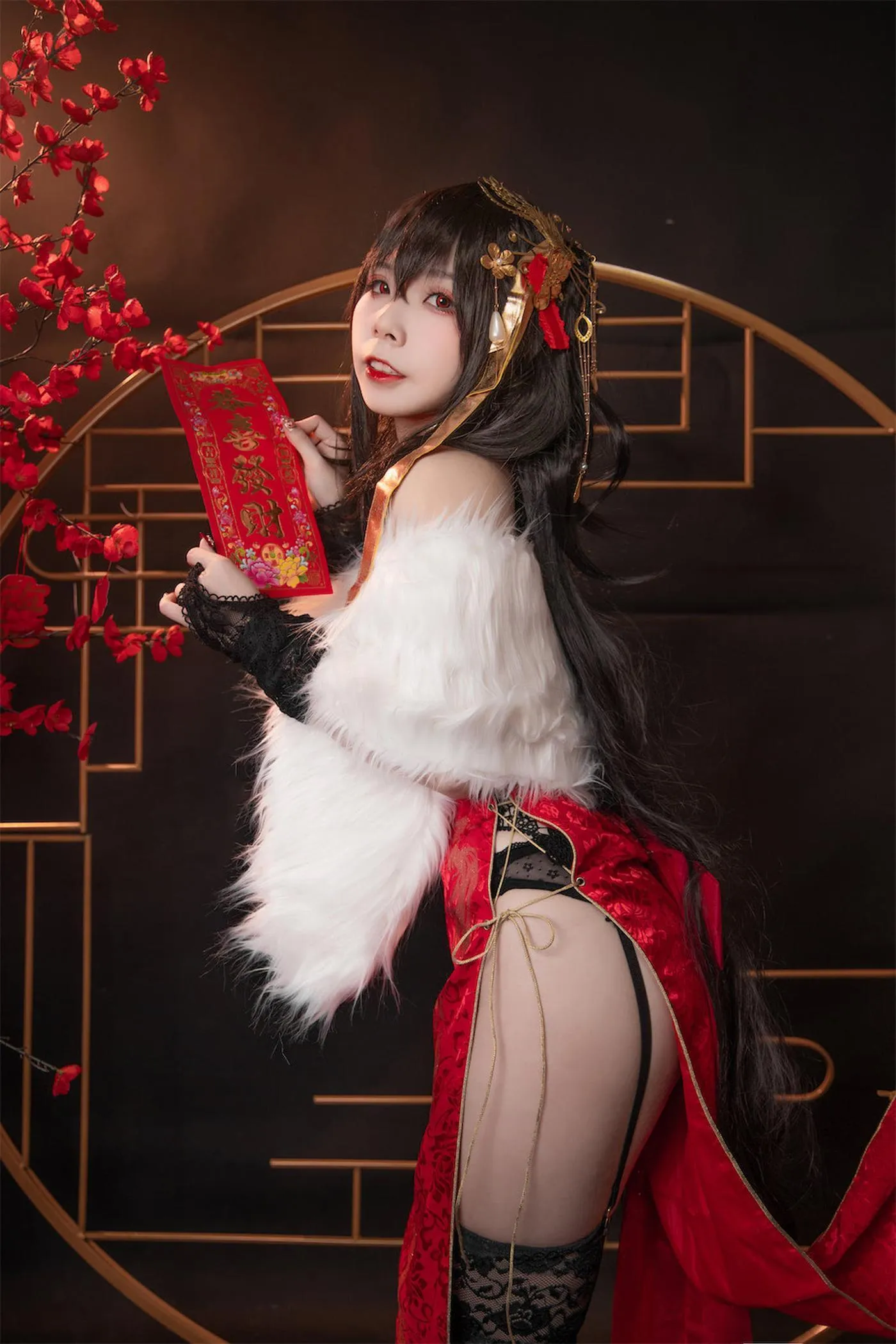 无颜小天使wy – NO.16 碧蓝航线 大凤红旗袍 [58P]插图6