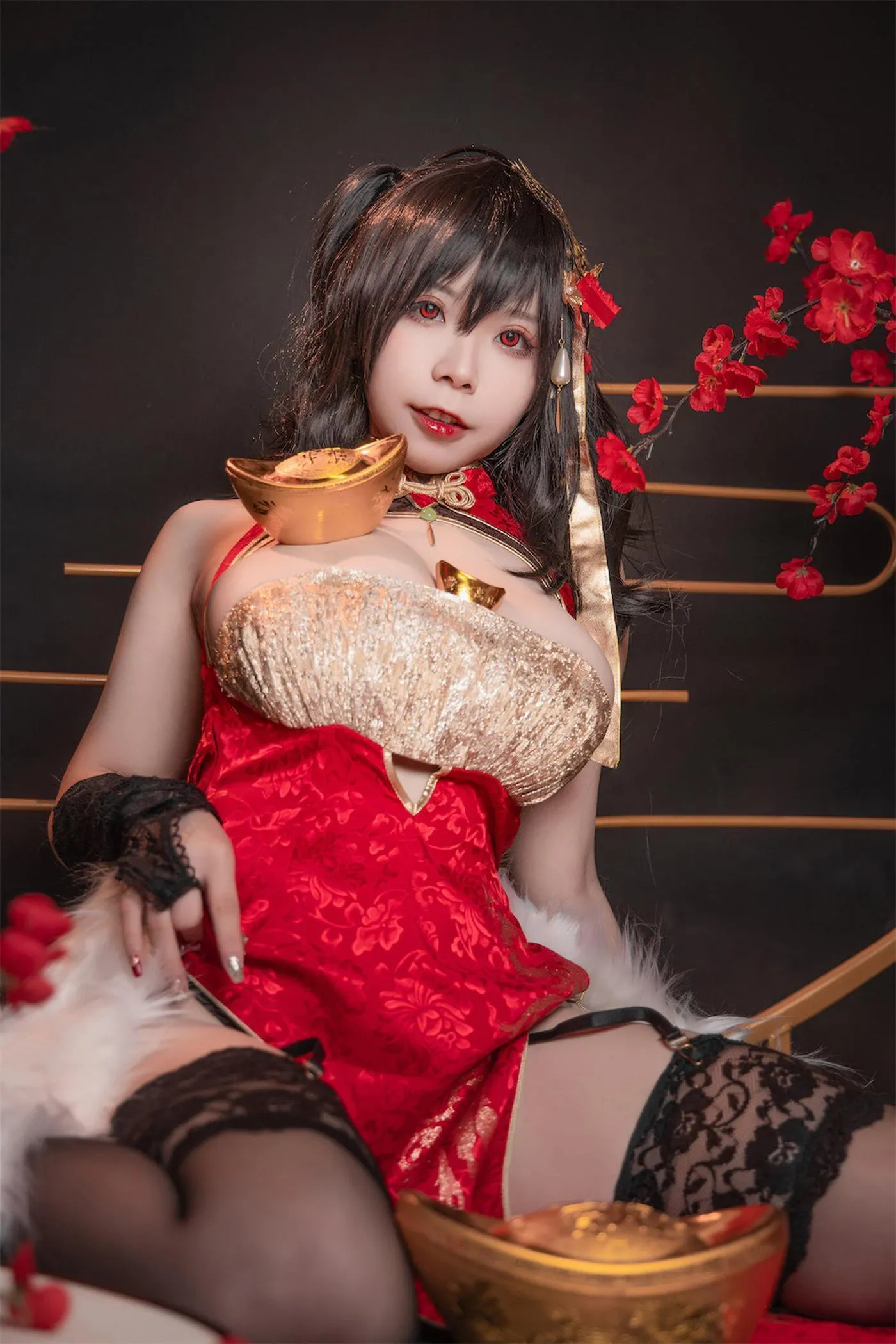 无颜小天使wy – NO.16 碧蓝航线 大凤红旗袍 [58P]插图8