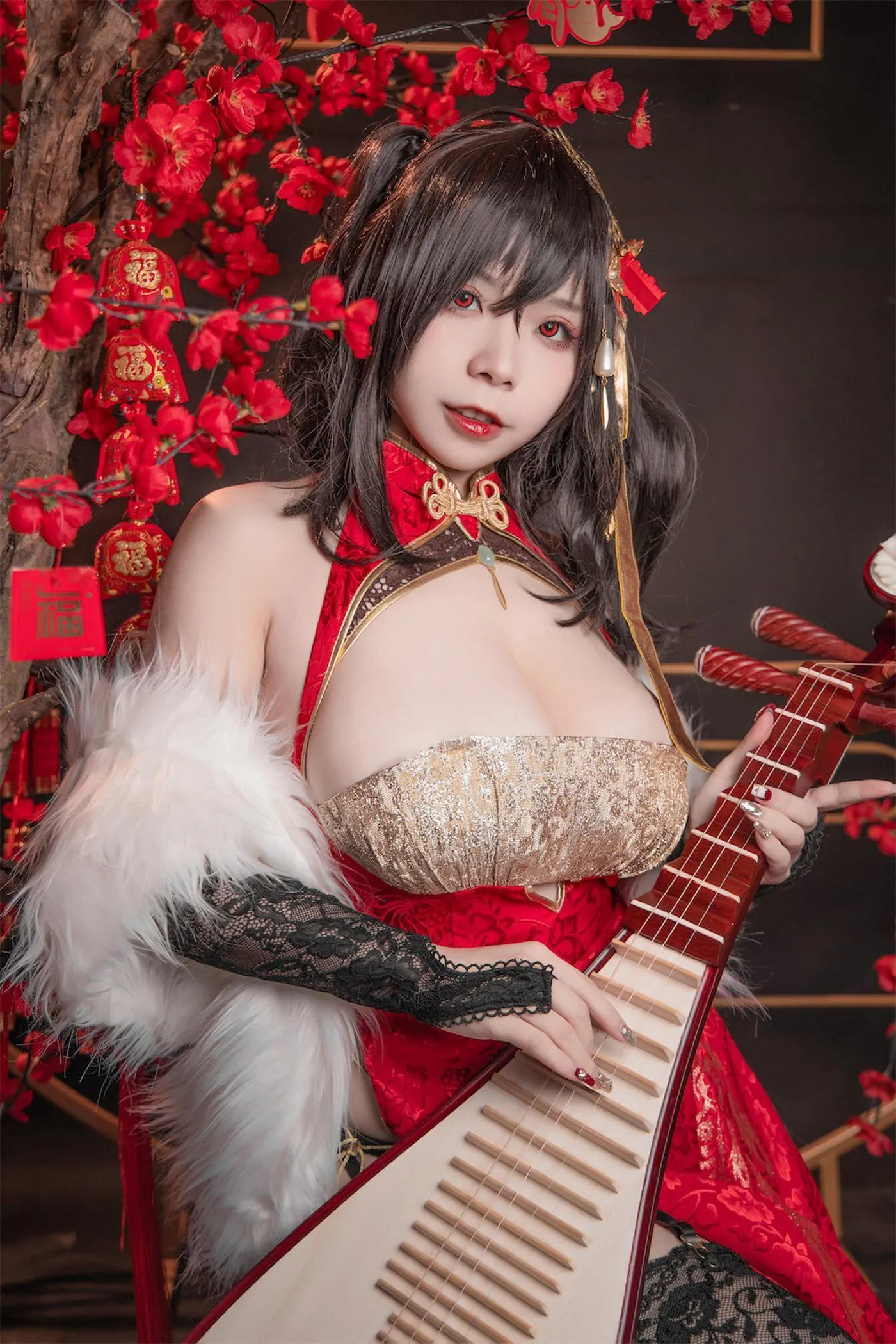 无颜小天使wy – NO.16 碧蓝航线 大凤红旗袍 [58P]插图9