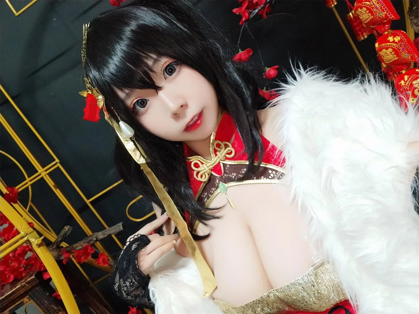 无颜小天使wy – NO.16 碧蓝航线 大凤红旗袍 [58P]插图7