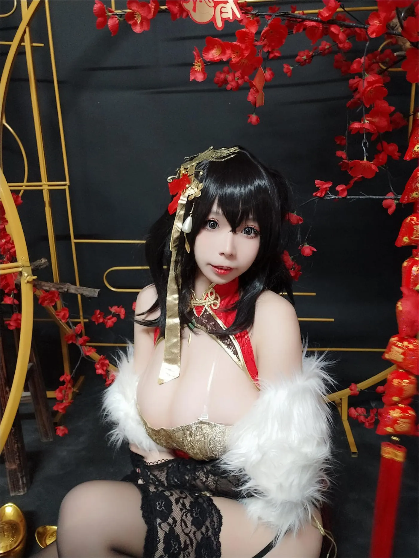无颜小天使wy – NO.16 碧蓝航线 大凤红旗袍 [58P]插图1