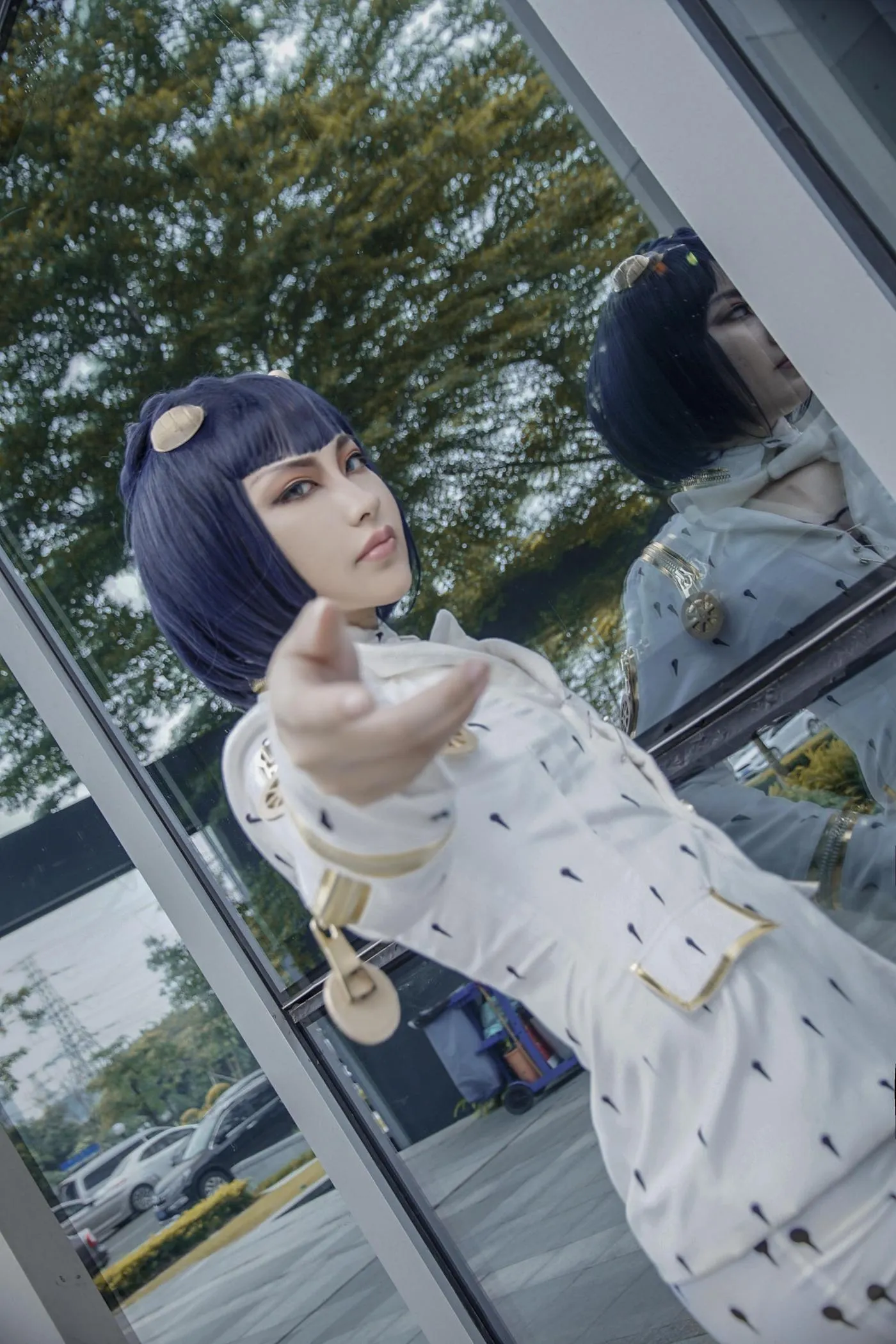 时雨-Jiu – NO.03 JOJO的奇妙冒险黄金之风COS布加拉提COS场照 [7P]插图5