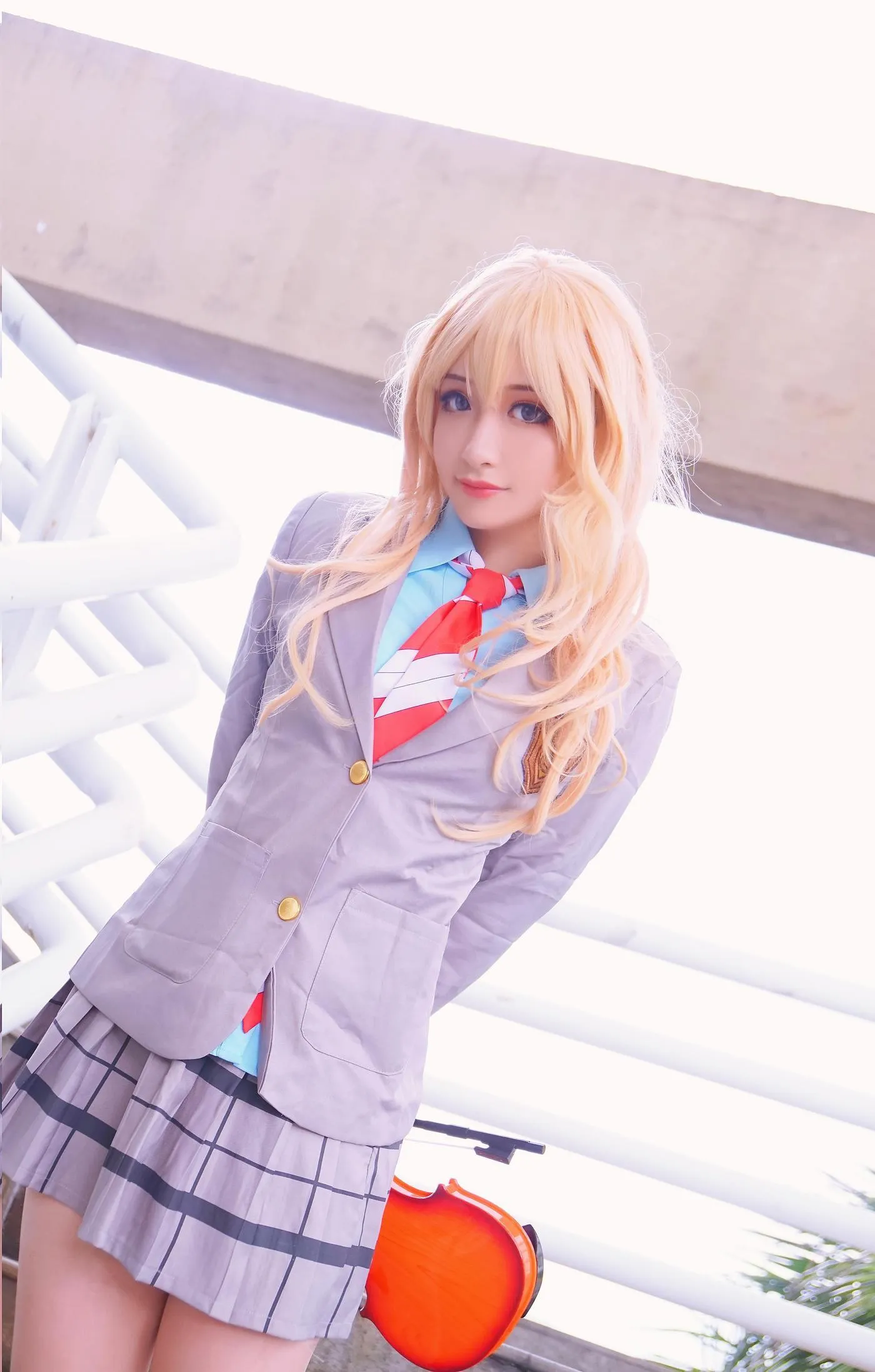 时雨-Jiu – NO.23 四月是你的谎言宫园薰COS制服美少女萌妹子 [20P]插图5