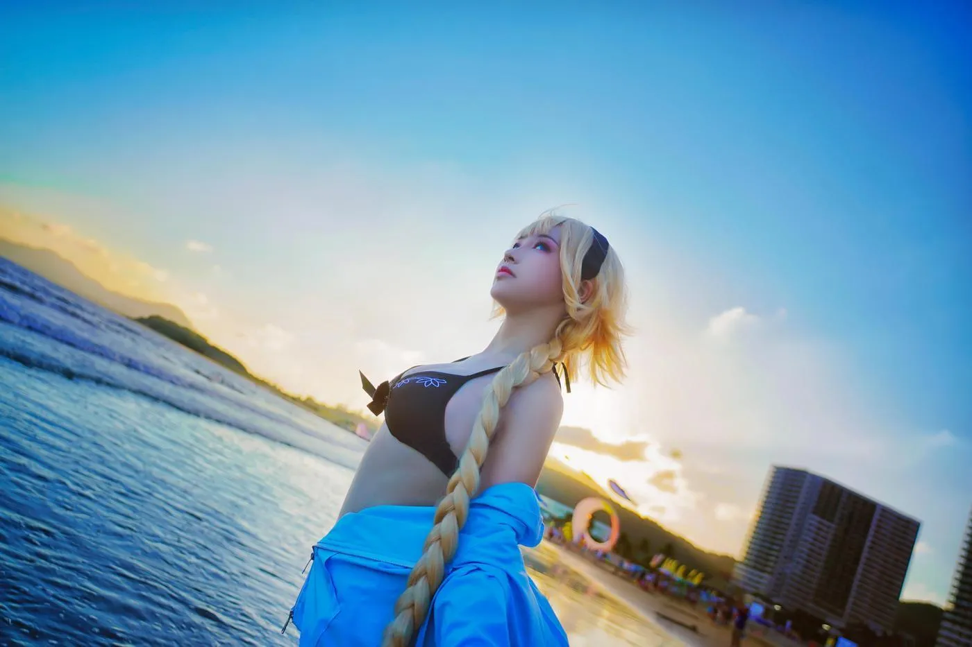 时雨-Jiu – NO.29 FATE GRAND ORDER泳装  COS正片贞德 [9P]插图5