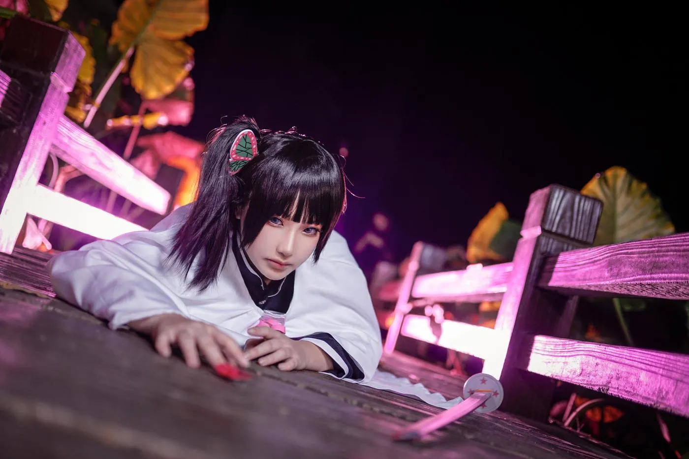 时雨-Jiu – NO.52 鬼灭之刃 COS COS栗花落香奈平萌妹 [30P]插图1