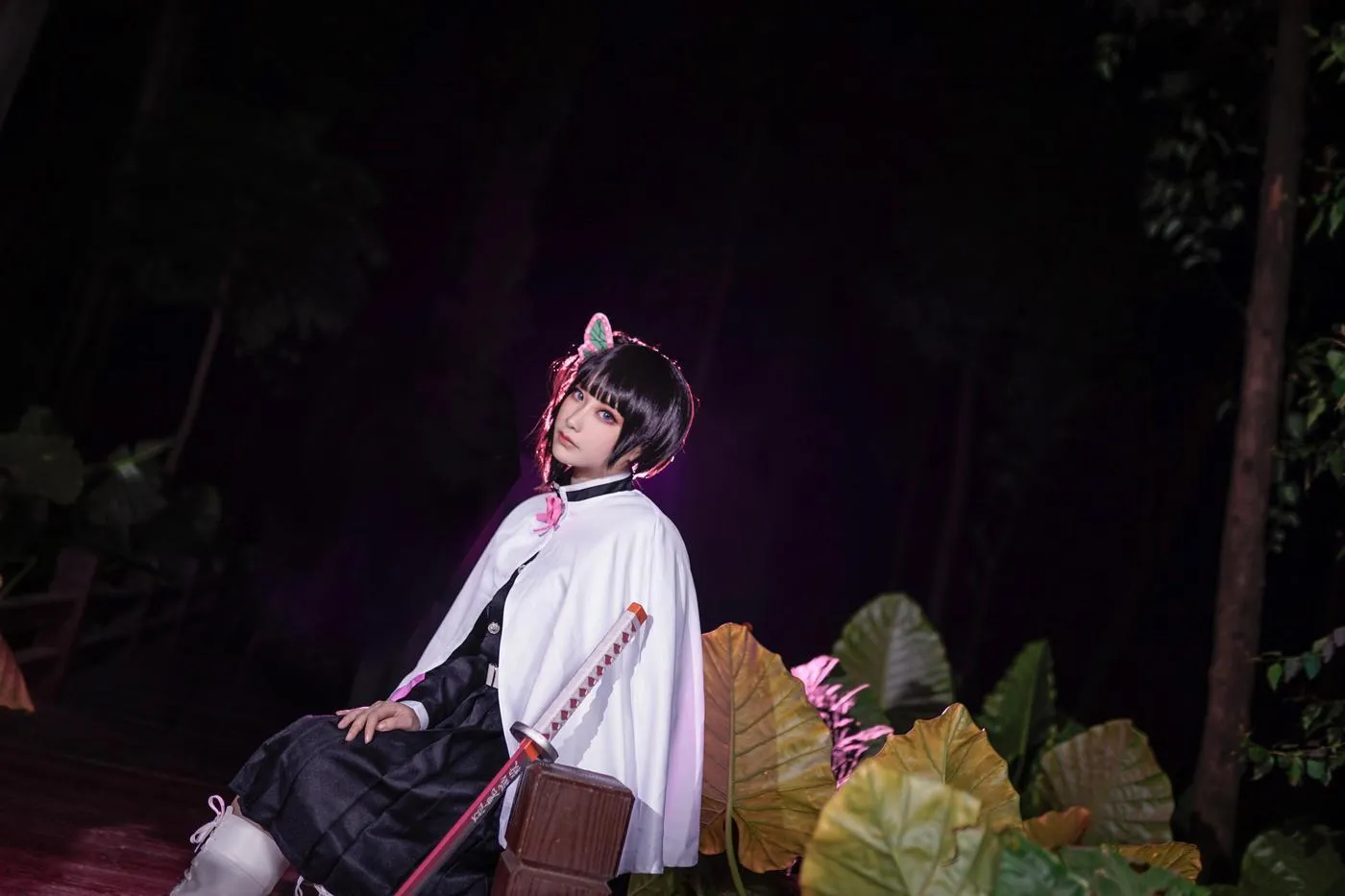 时雨-Jiu – NO.52 鬼灭之刃 COS COS栗花落香奈平萌妹 [30P]插图9