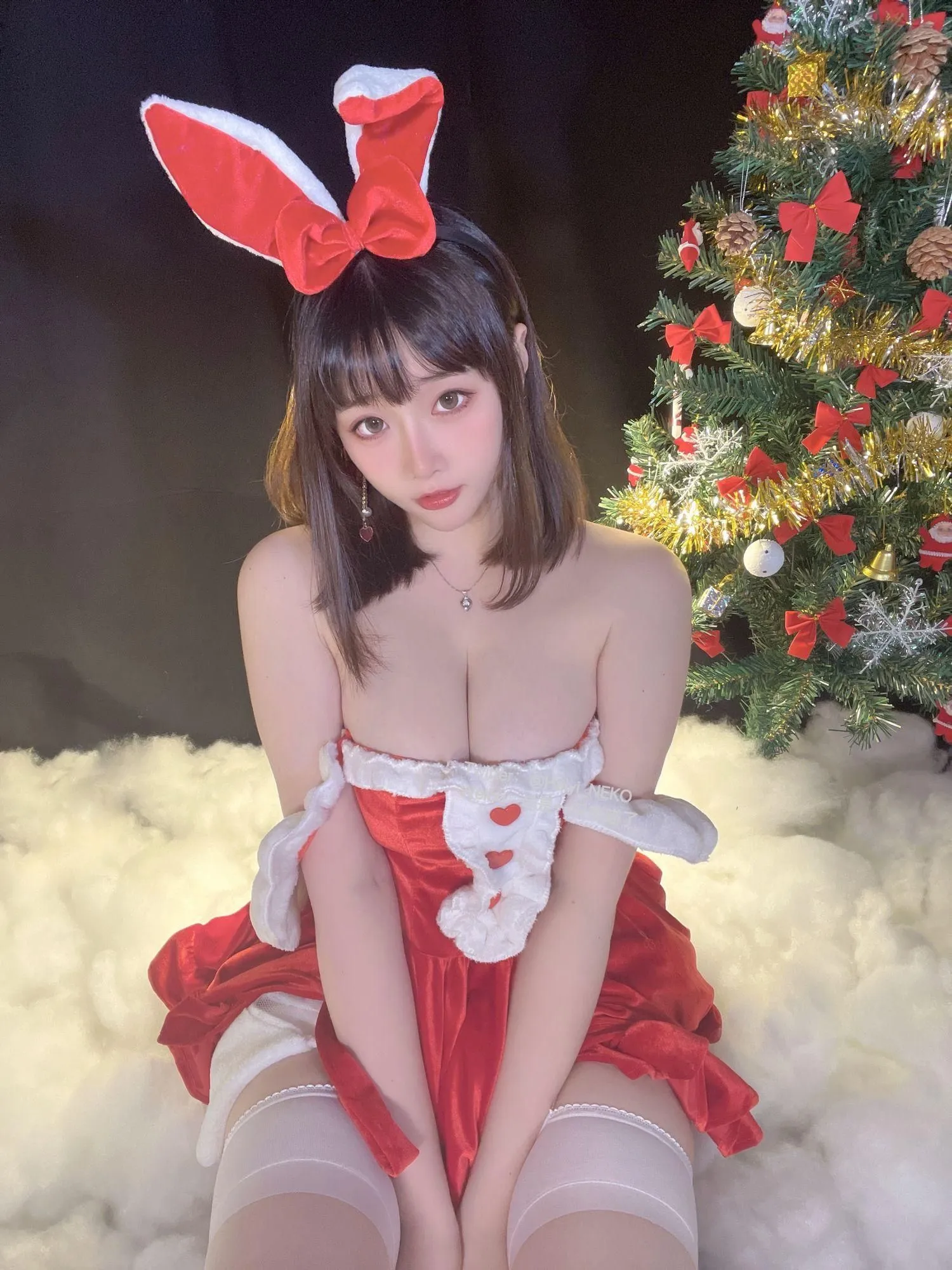 是一只废喵了 NO.006 圣诞比基尼连衣裙 [72P]插图3