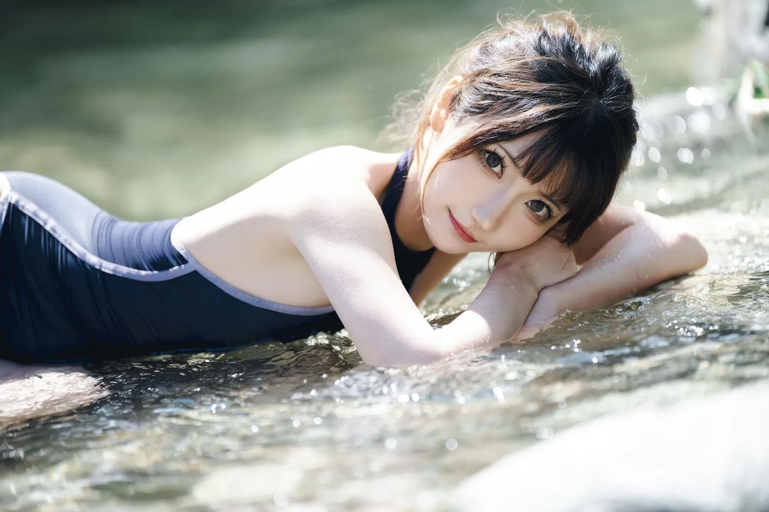 是三不是世w – NO.14 小溪竞泳 [47P]插图6