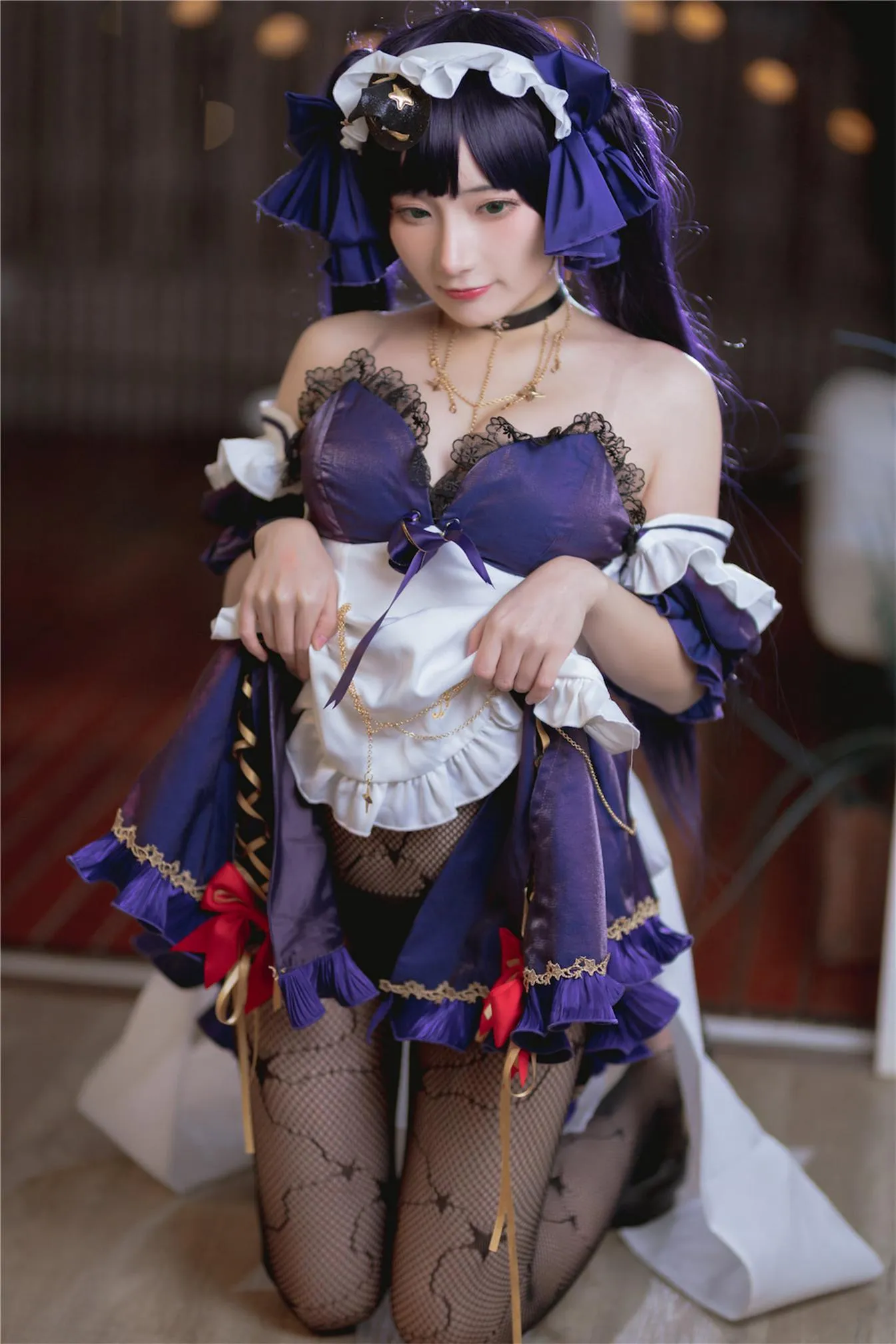 是三不是世w NO.008 原神 莫娜女仆 [55P]插图1