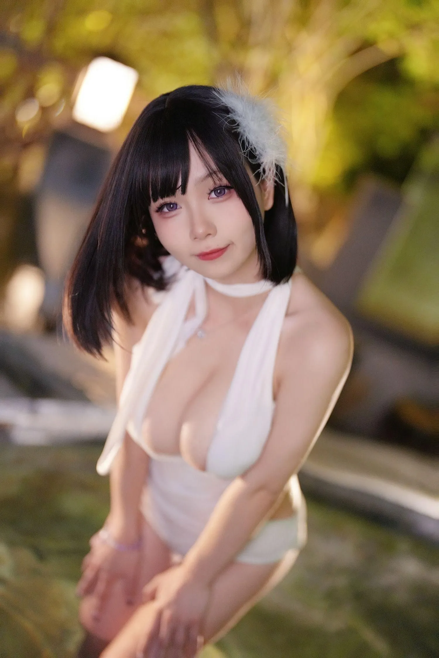 末夜787 – NO.11 夏日白色泳装 [23P]插图8