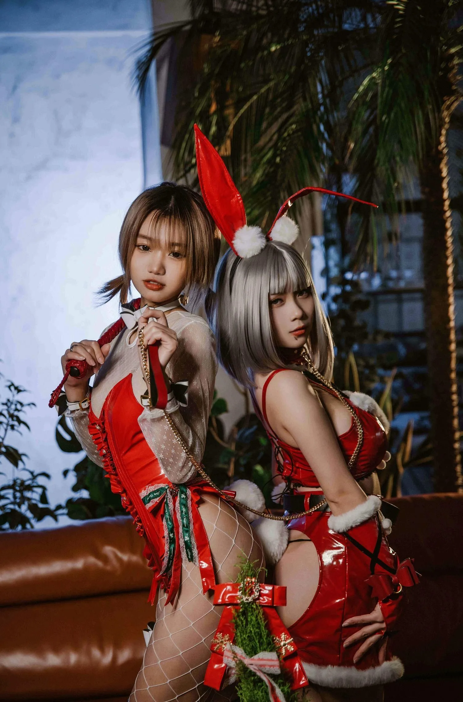 柒柒要乖哦 NO.010 2021圣诞双兔 [23P]插图1