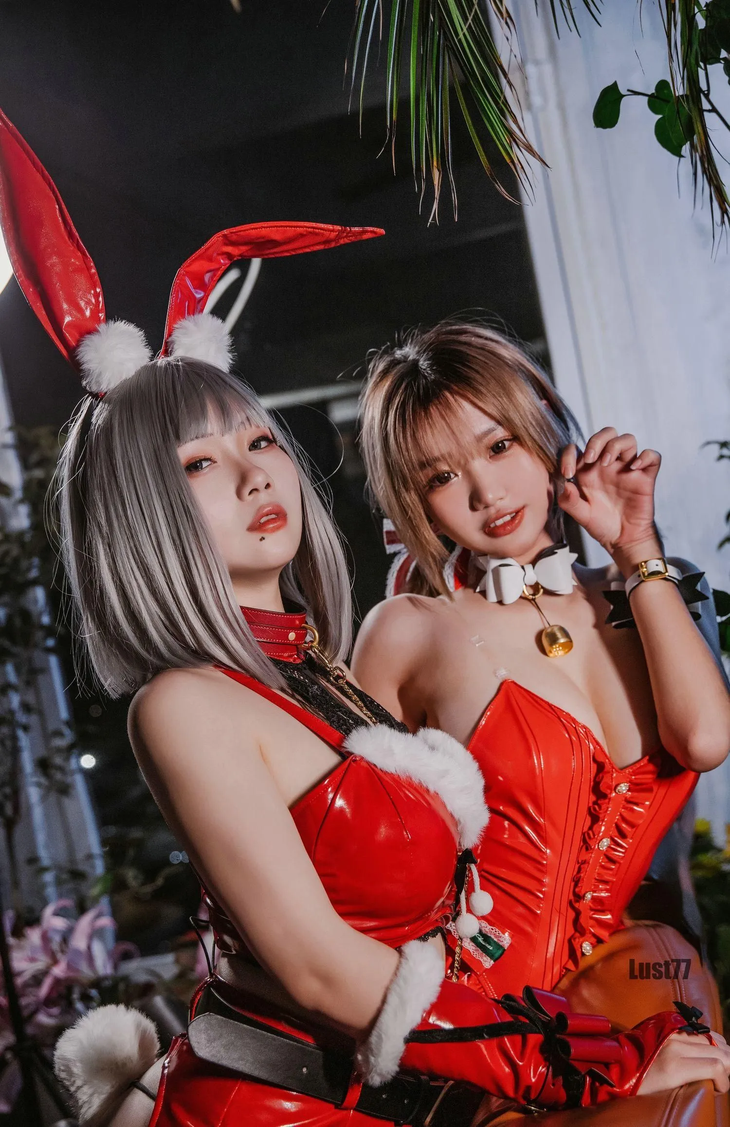 柒柒要乖哦 NO.010 2021圣诞双兔 [23P]插图2