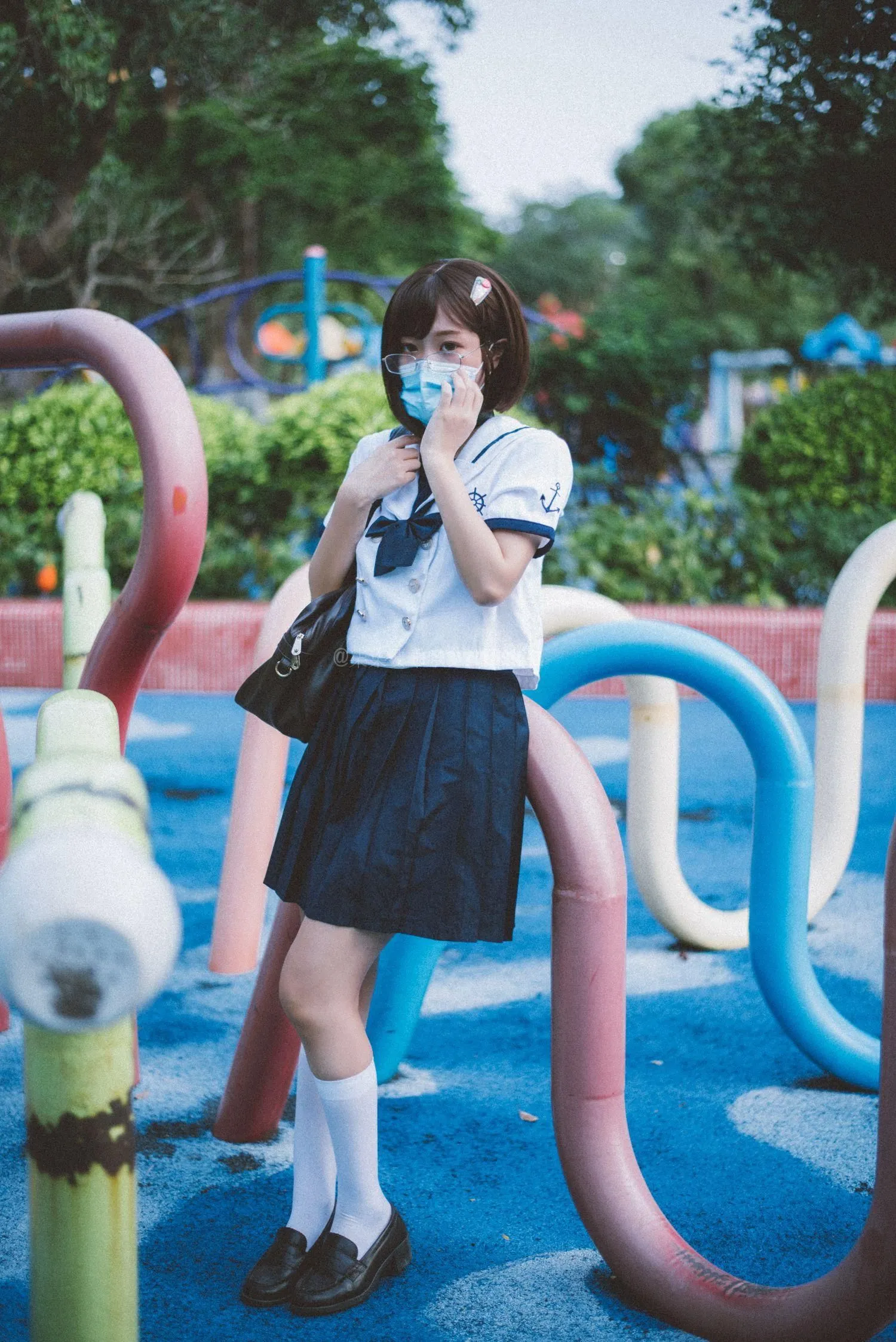 柒柒要乖哦 NO.014 乐园JK [37P]插图1