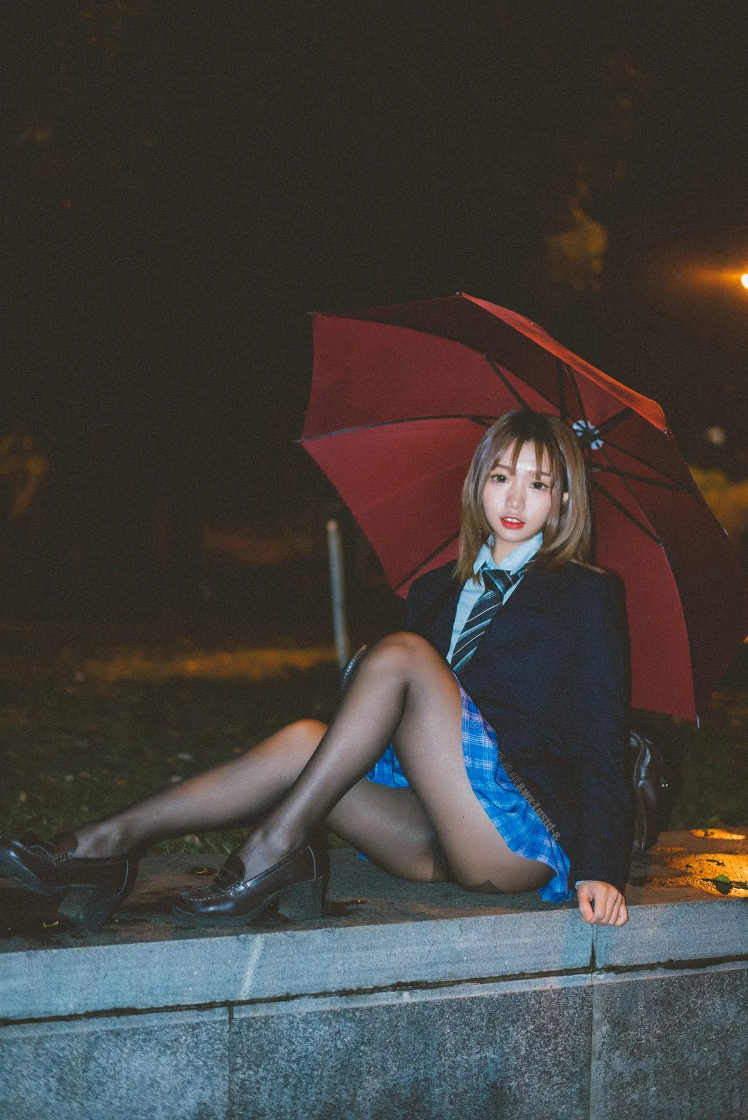 柒柒要乖哦 NO.019 深夜公园JK [35P]插图7
