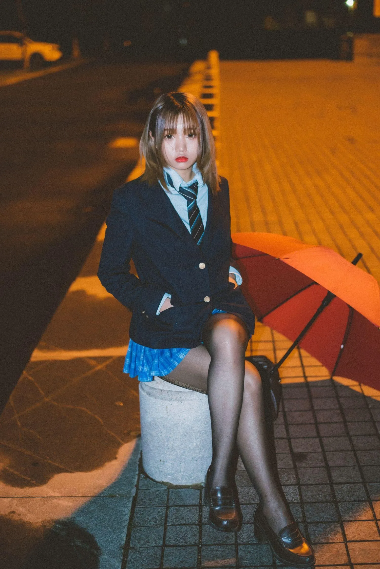 柒柒要乖哦 NO.019 深夜公园JK [35P]插图9