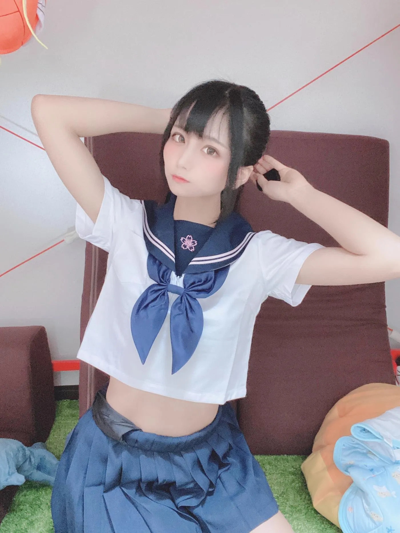 柳丸 – NO.01 [Fantia] 2020年07月写真合集(13期)-2020-07-17 セーラー服のヮィ（前編） [14P]插图1
