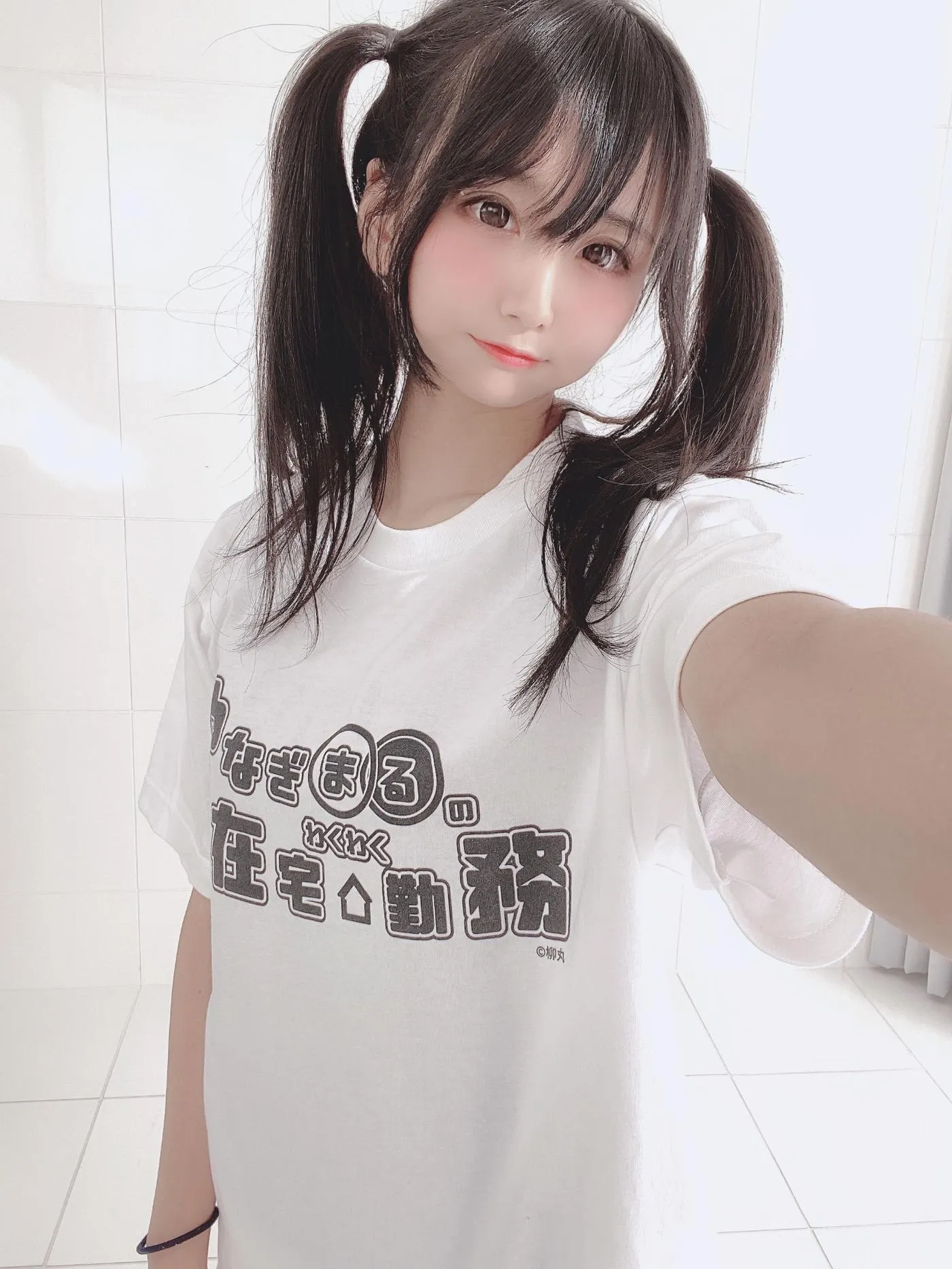 柳丸 – NO.05 [Fantia] 2022年02月写真合集(13期)-2022-02-24 わくわく在宅勤務Tシャツのヮィ [26P]插图