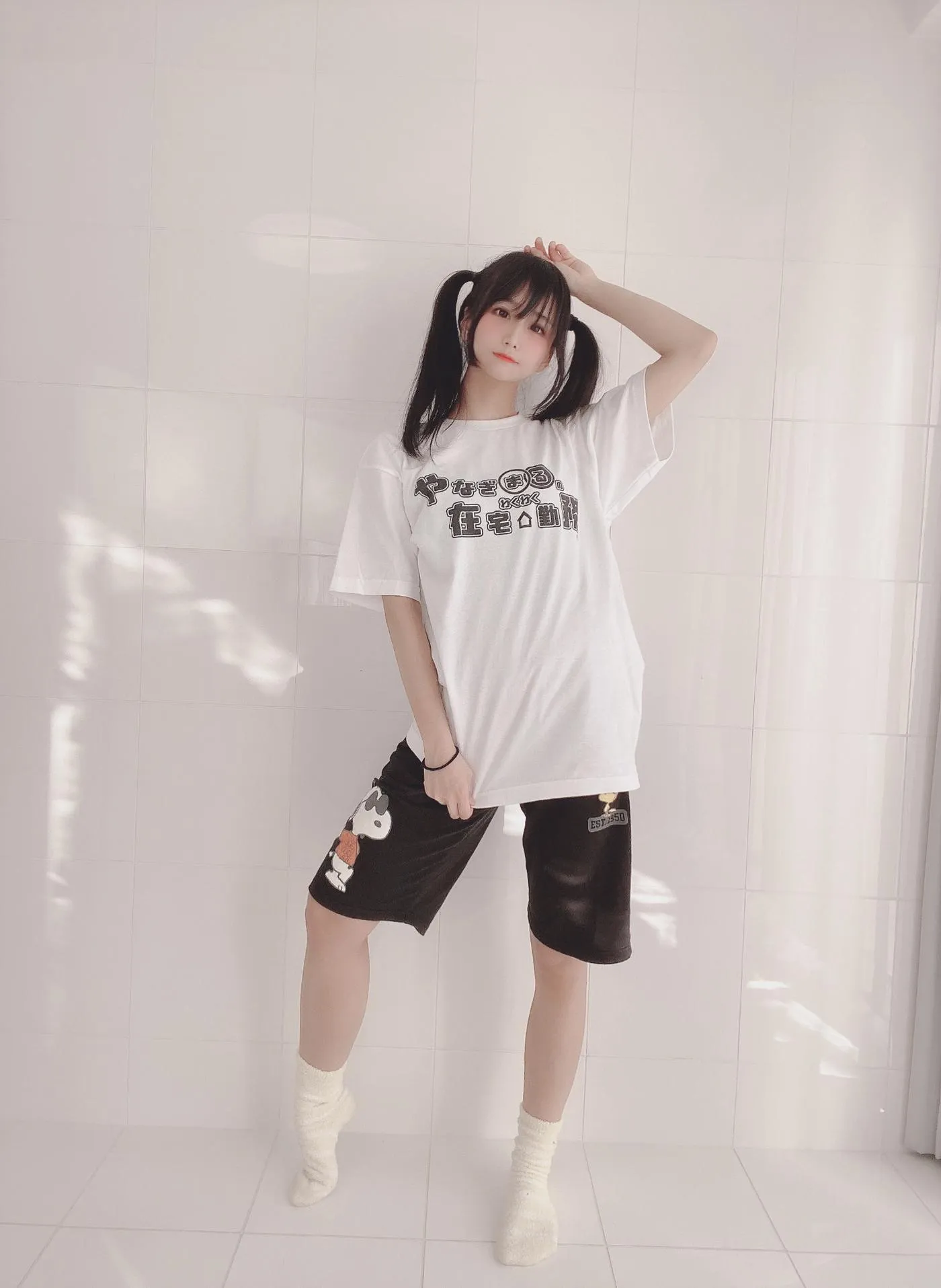 柳丸 – NO.05 [Fantia] 2022年02月写真合集(13期)-2022-02-24 わくわく在宅勤務Tシャツのヮィ [26P]插图7