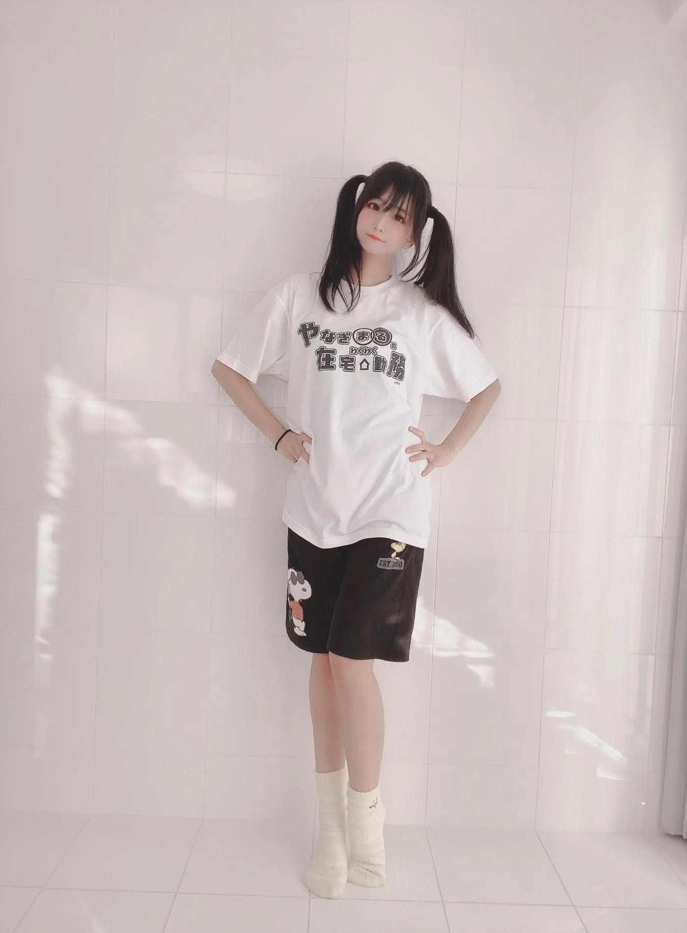 柳丸 – NO.05 [Fantia] 2022年02月写真合集(13期)-2022-02-24 わくわく在宅勤務Tシャツのヮィ [26P]插图8