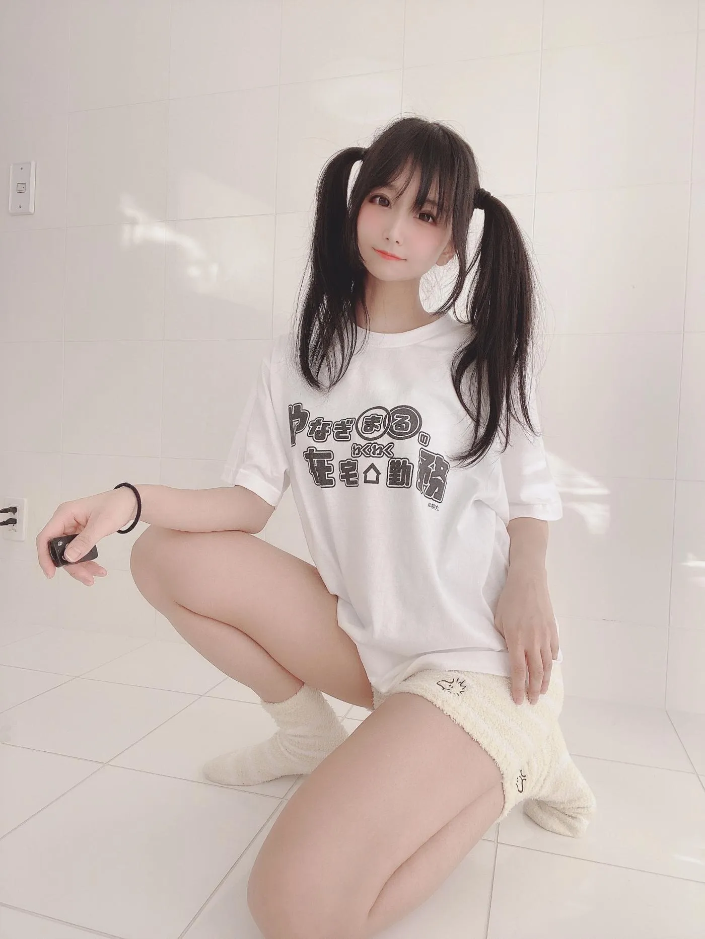 柳丸 – NO.05 [Fantia] 2022年02月写真合集(13期)-2022-02-24 わくわく在宅勤務Tシャツのヮィ [26P]插图3
