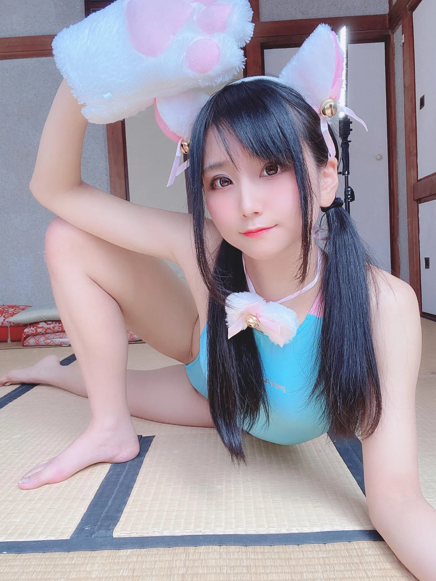 柳丸 – NO.07 [Fantia] 2022年04月写真合集(14期)-2022-04-11 撮れたて速報ﾈｺﾁｬﾝ競泳水着 [35P]插图