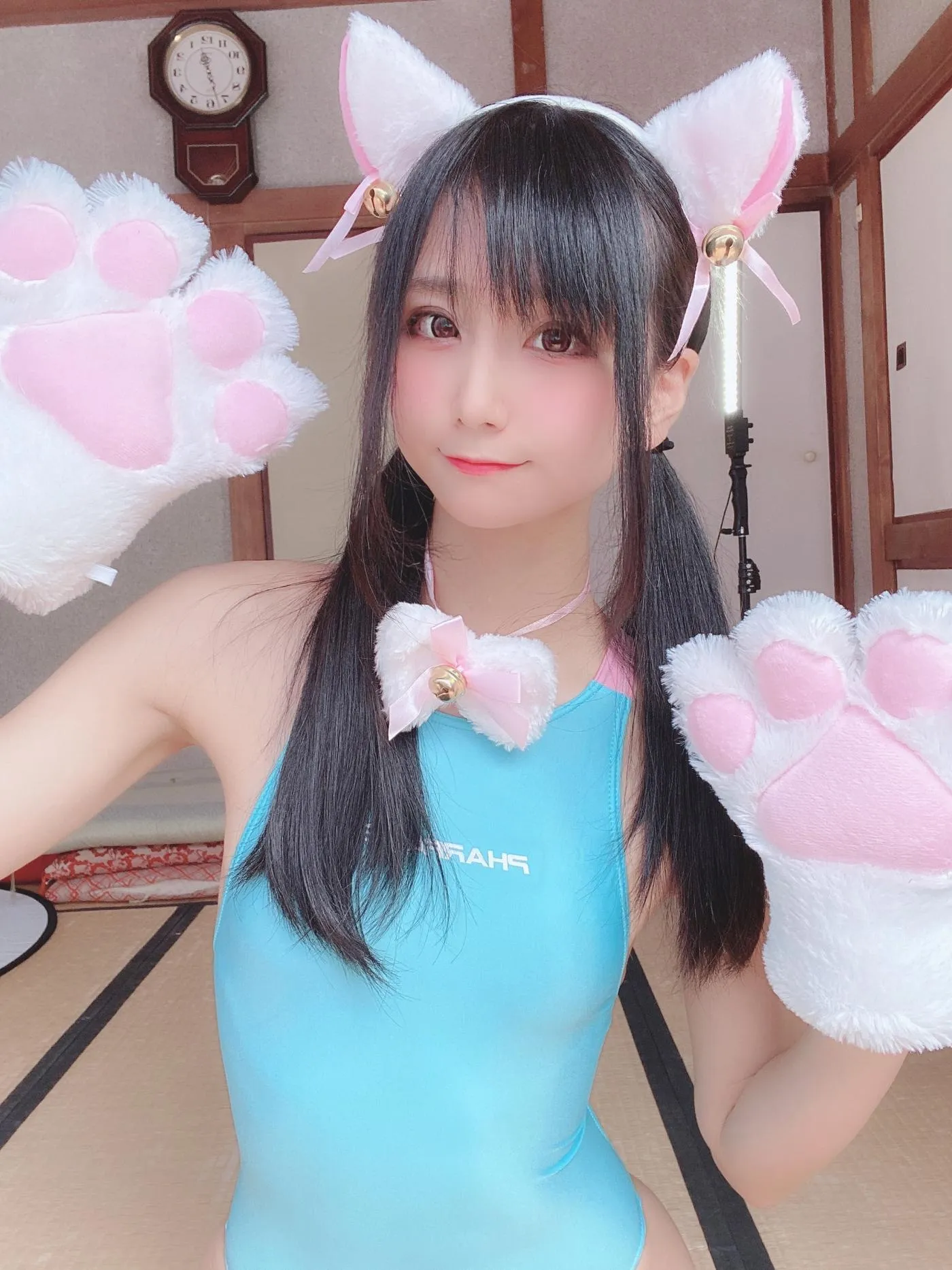 柳丸 – NO.07 [Fantia] 2022年04月写真合集(14期)-2022-04-11 撮れたて速報ﾈｺﾁｬﾝ競泳水着 [35P]插图3