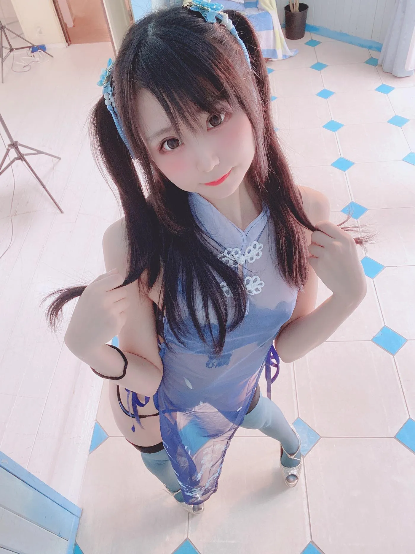 柳丸 – NO.07 [Fantia] 2022年04月写真合集(14期)-2022-04-18 撮れたて速報！透けてるチャイナ [30P]插图6