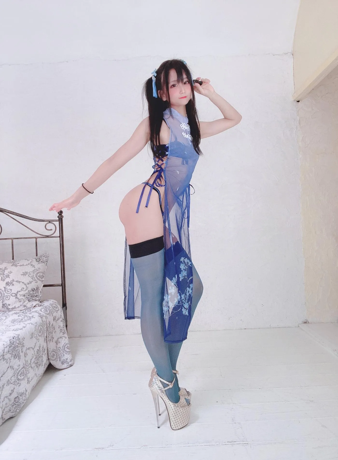 柳丸 – NO.07 [Fantia] 2022年04月写真合集(14期)-2022-04-18 撮れたて速報！透けてるチャイナ [30P]插图2