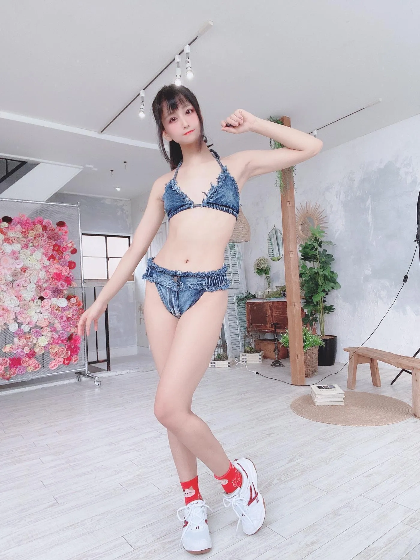 柳丸 – NO.07 [Fantia] 2022年04月写真合集(14期)-2022-04-26 撮れたて速報！デニムな水着 [56P]插图6