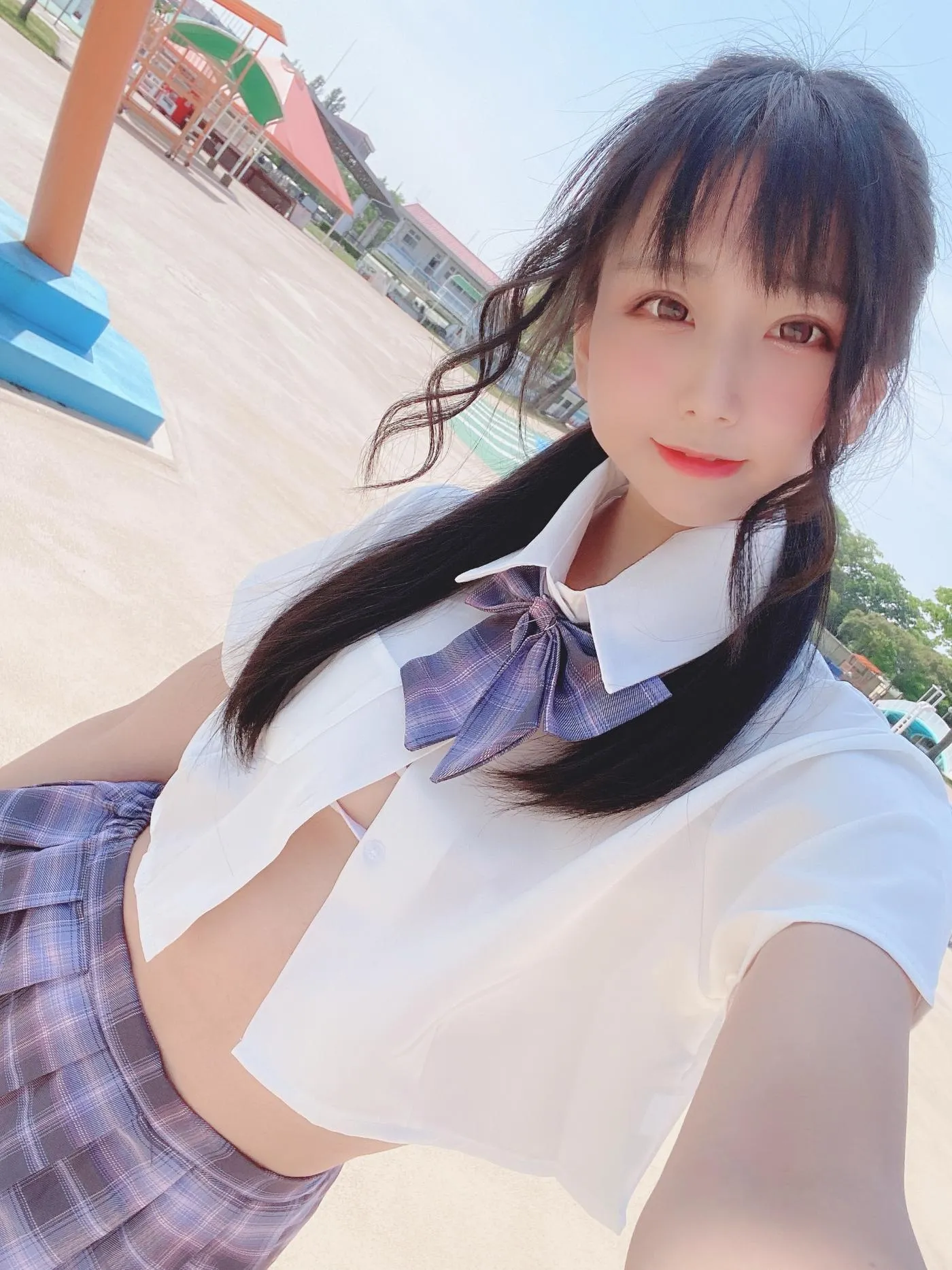 柳丸 – NO.08 [Fantia] 2022年05月写真合集(15期)-2022-05-06 撮れたて！丈の短い制服 [53P]插图8