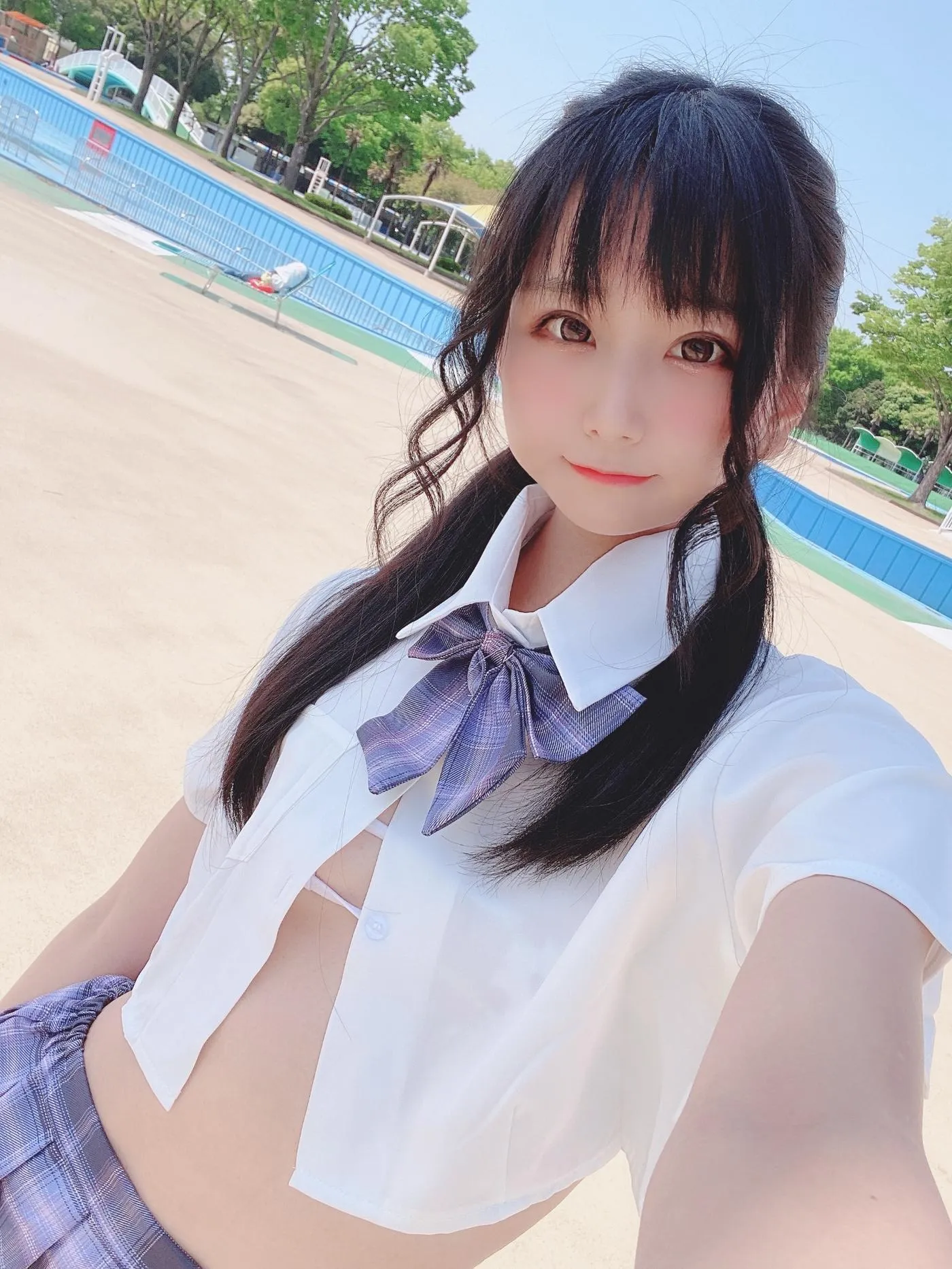 柳丸 – NO.08 [Fantia] 2022年05月写真合集(15期)-2022-05-06 撮れたて！丈の短い制服 [53P]插图