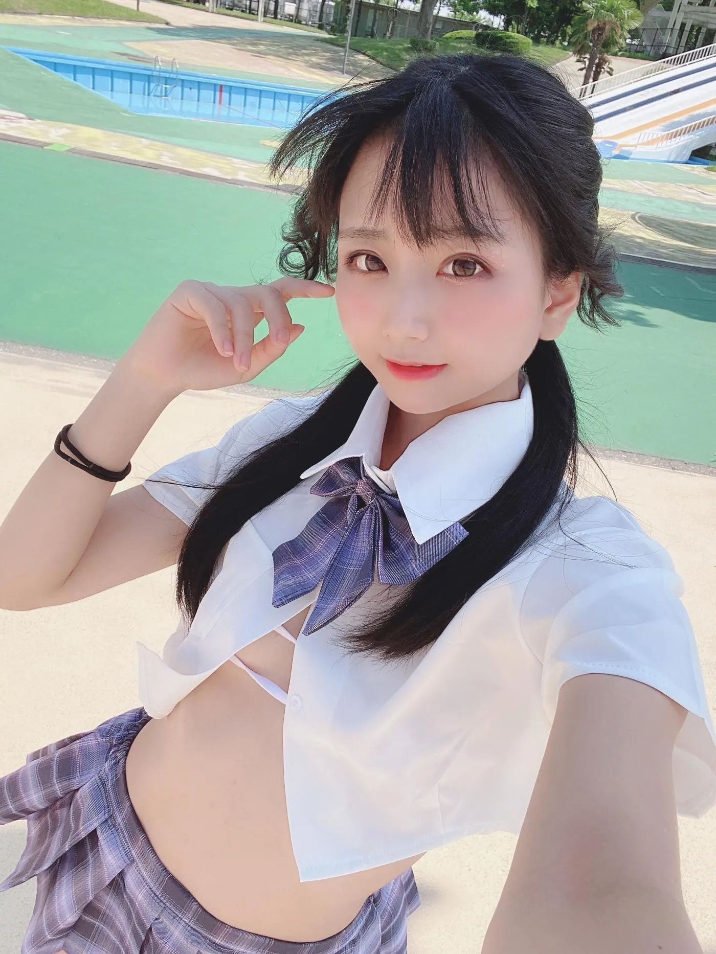柳丸 – NO.08 [Fantia] 2022年05月写真合集(15期)-2022-05-06 撮れたて！丈の短い制服 [53P]插图2