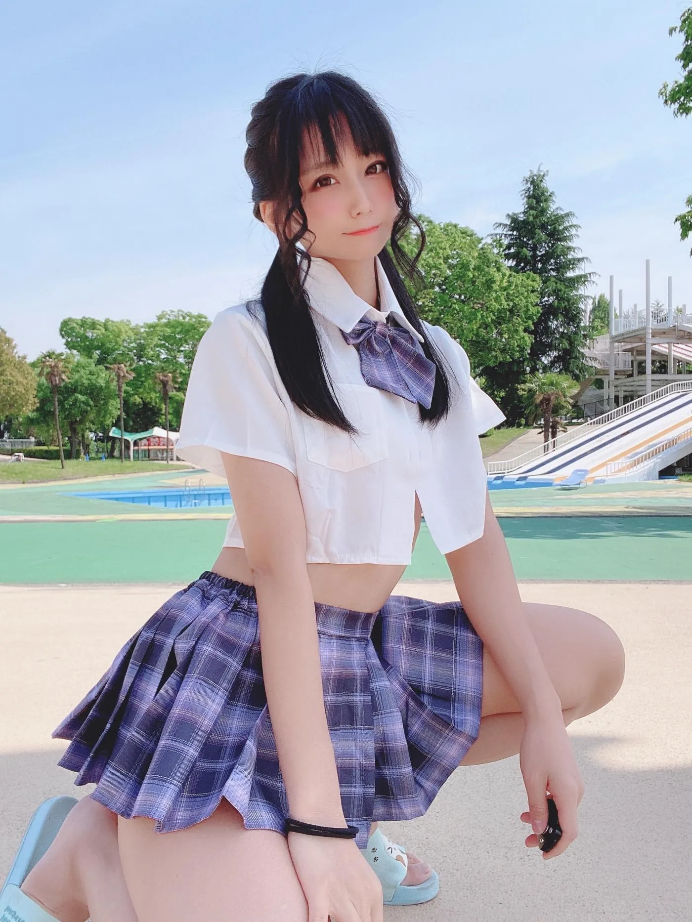 柳丸 – NO.08 [Fantia] 2022年05月写真合集(15期)-2022-05-06 撮れたて！丈の短い制服 [53P]插图4