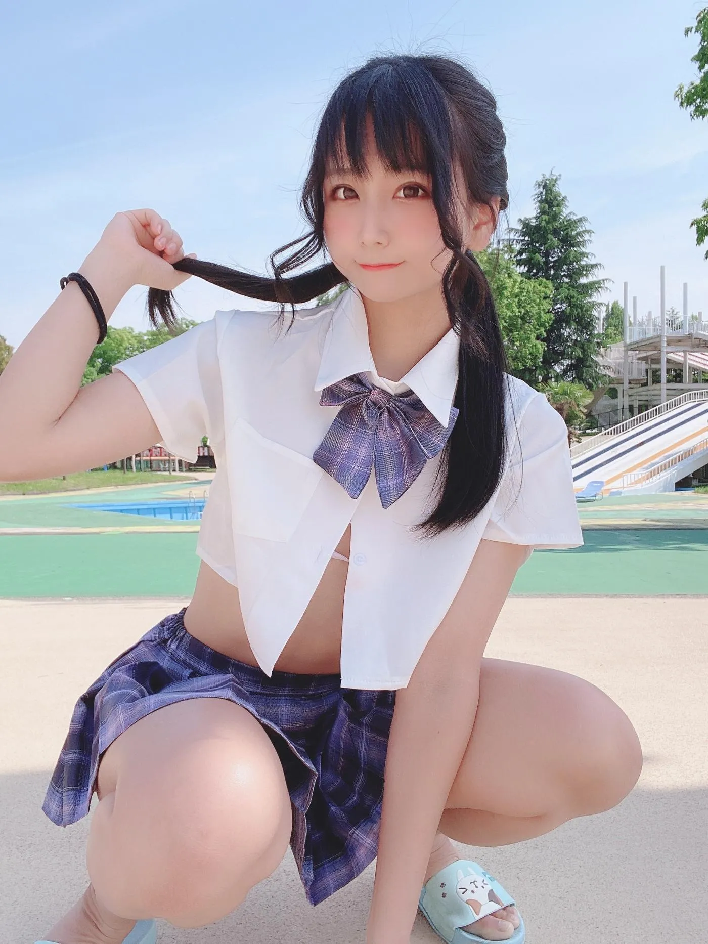 柳丸 – NO.08 [Fantia] 2022年05月写真合集(15期)-2022-05-06 撮れたて！丈の短い制服 [53P]插图6