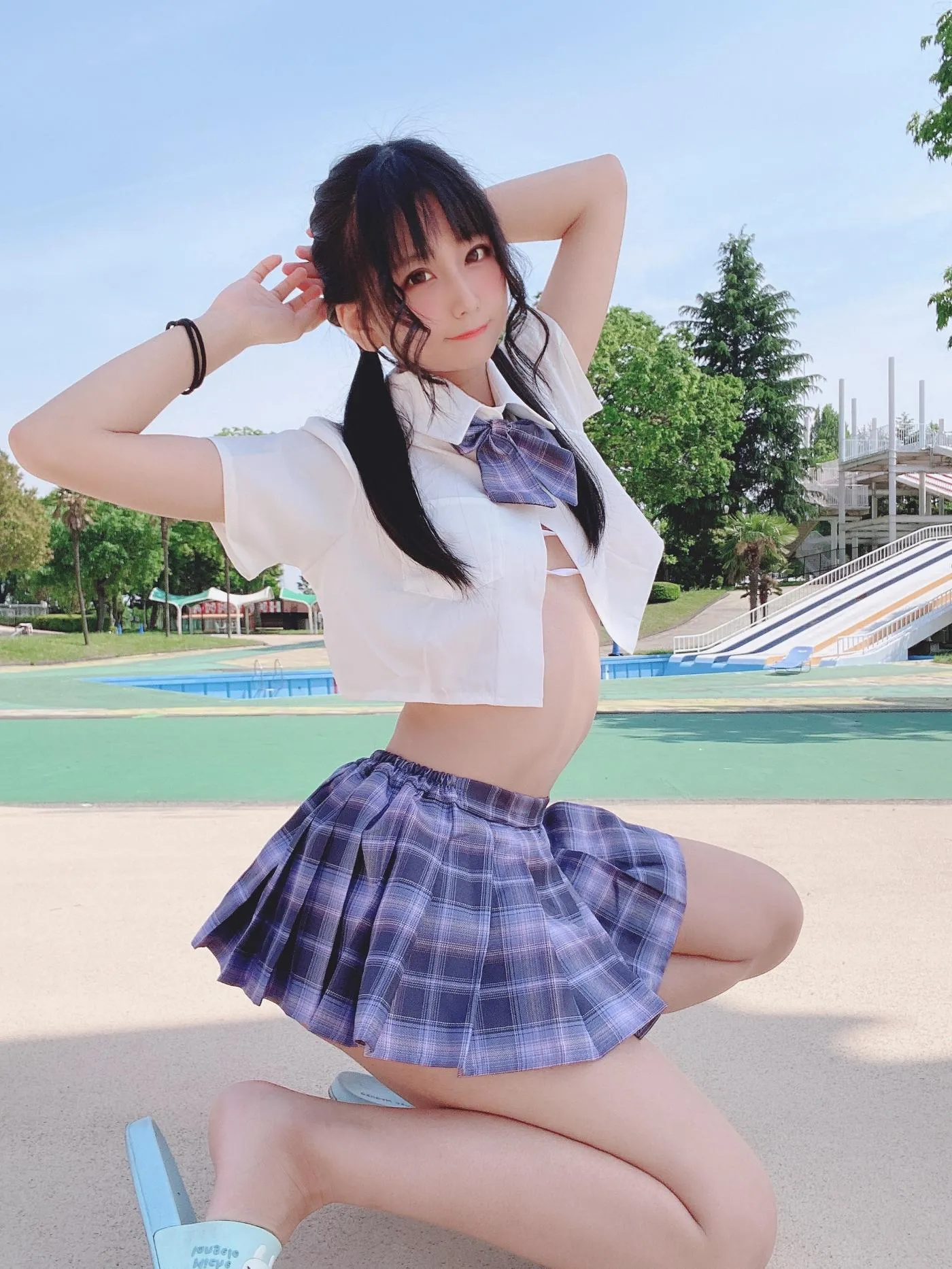 柳丸 – NO.08 [Fantia] 2022年05月写真合集(15期)-2022-05-06 撮れたて！丈の短い制服 [53P]插图7