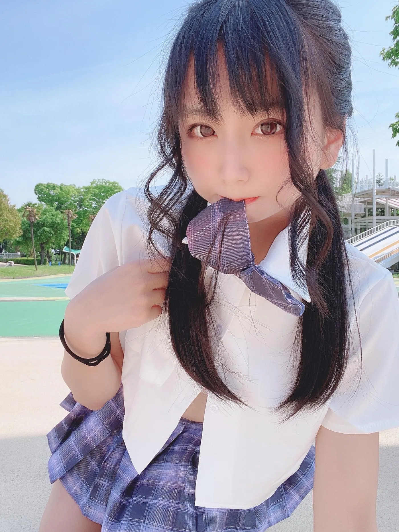 柳丸 – NO.08 [Fantia] 2022年05月写真合集(15期)-2022-05-06 撮れたて！丈の短い制服 [53P]插图