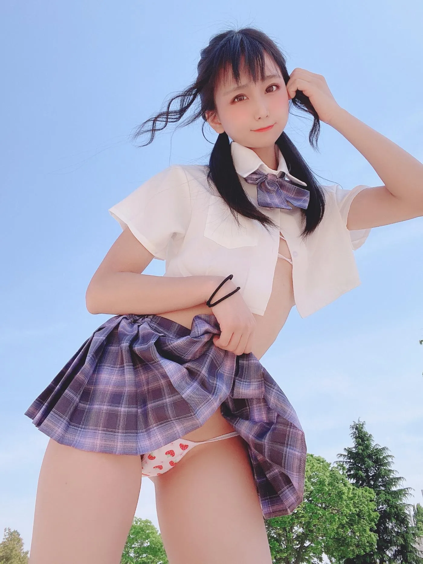 柳丸 – NO.08 [Fantia] 2022年05月写真合集(15期)-2022-05-06 撮れたて！丈の短い制服 [53P]插图5