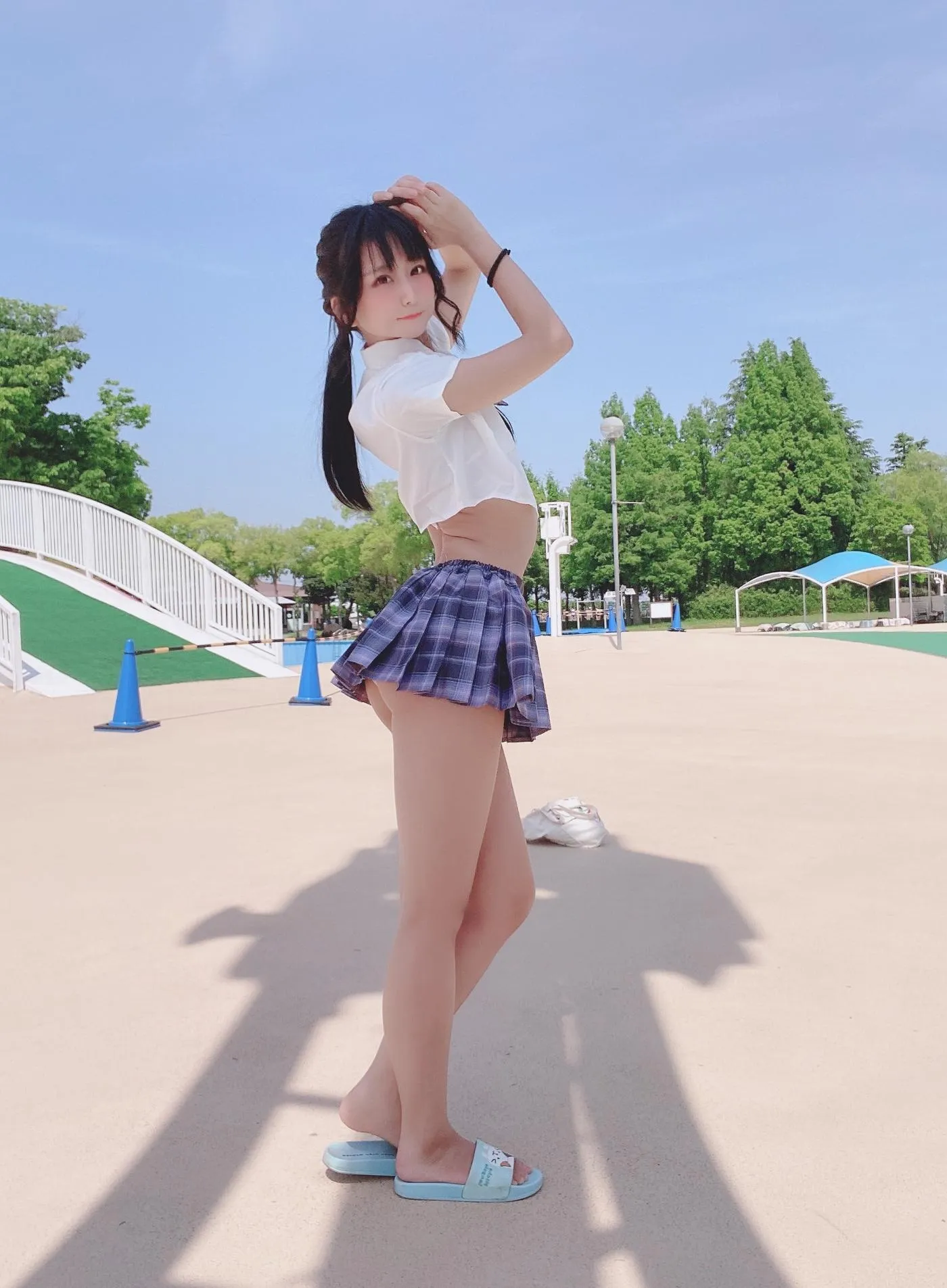 柳丸 – NO.08 [Fantia] 2022年05月写真合集(15期)-2022-05-06 撮れたて！丈の短い制服 [53P]插图4