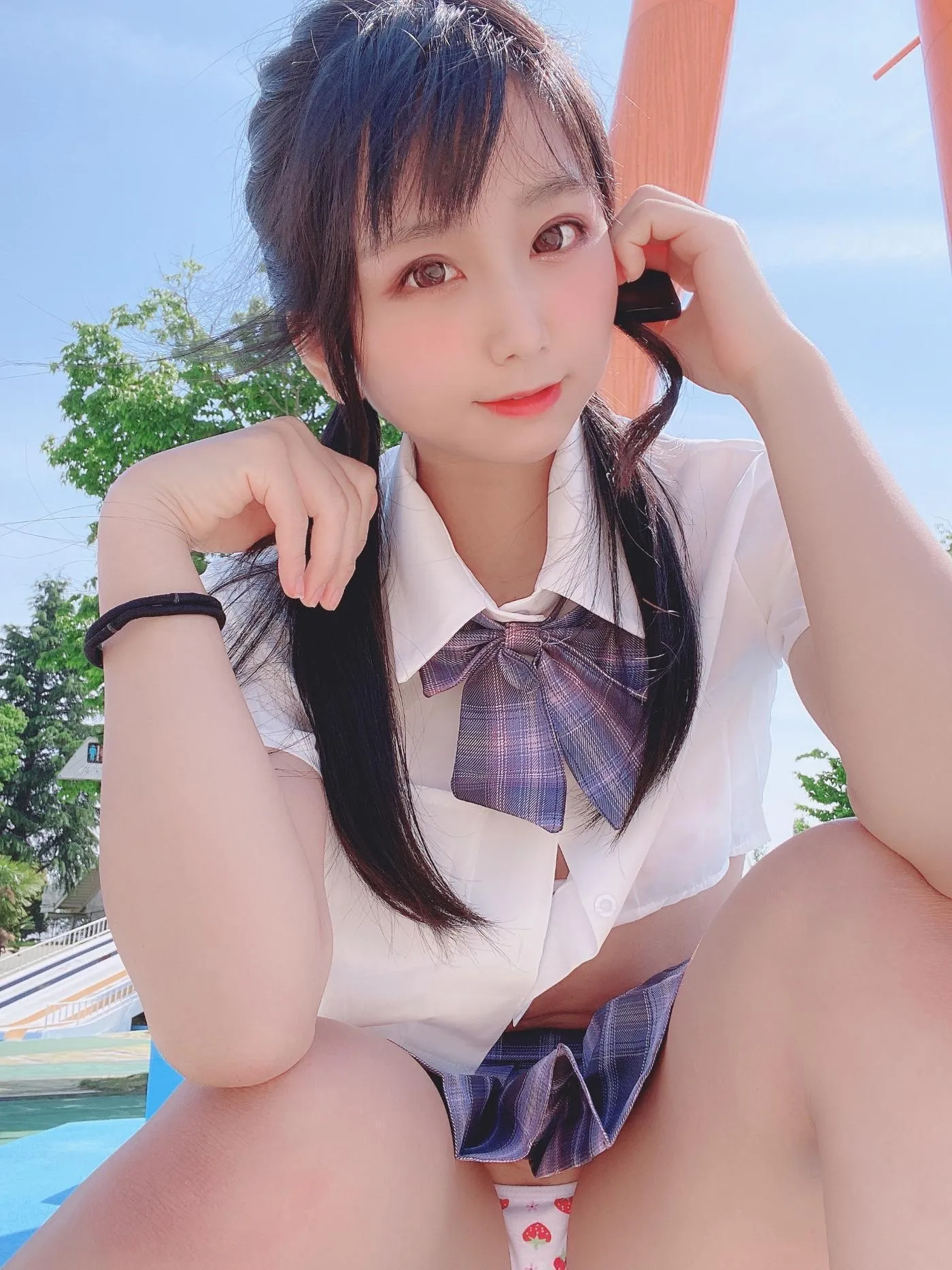 柳丸 – NO.08 [Fantia] 2022年05月写真合集(15期)-2022-05-06 撮れたて！丈の短い制服 [53P]插图7