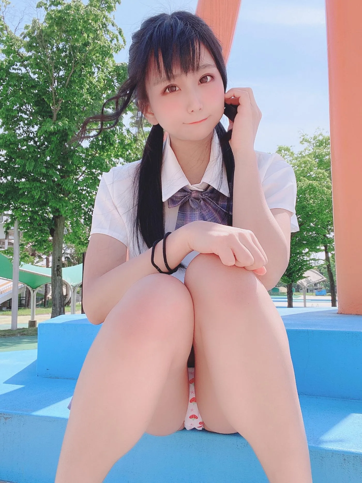 柳丸 – NO.08 [Fantia] 2022年05月写真合集(15期)-2022-05-06 撮れたて！丈の短い制服 [53P]插图8