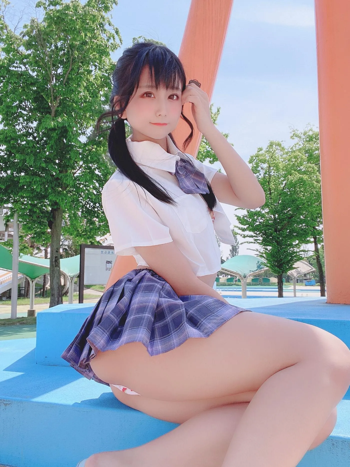 柳丸 – NO.08 [Fantia] 2022年05月写真合集(15期)-2022-05-06 撮れたて！丈の短い制服 [53P]插图9