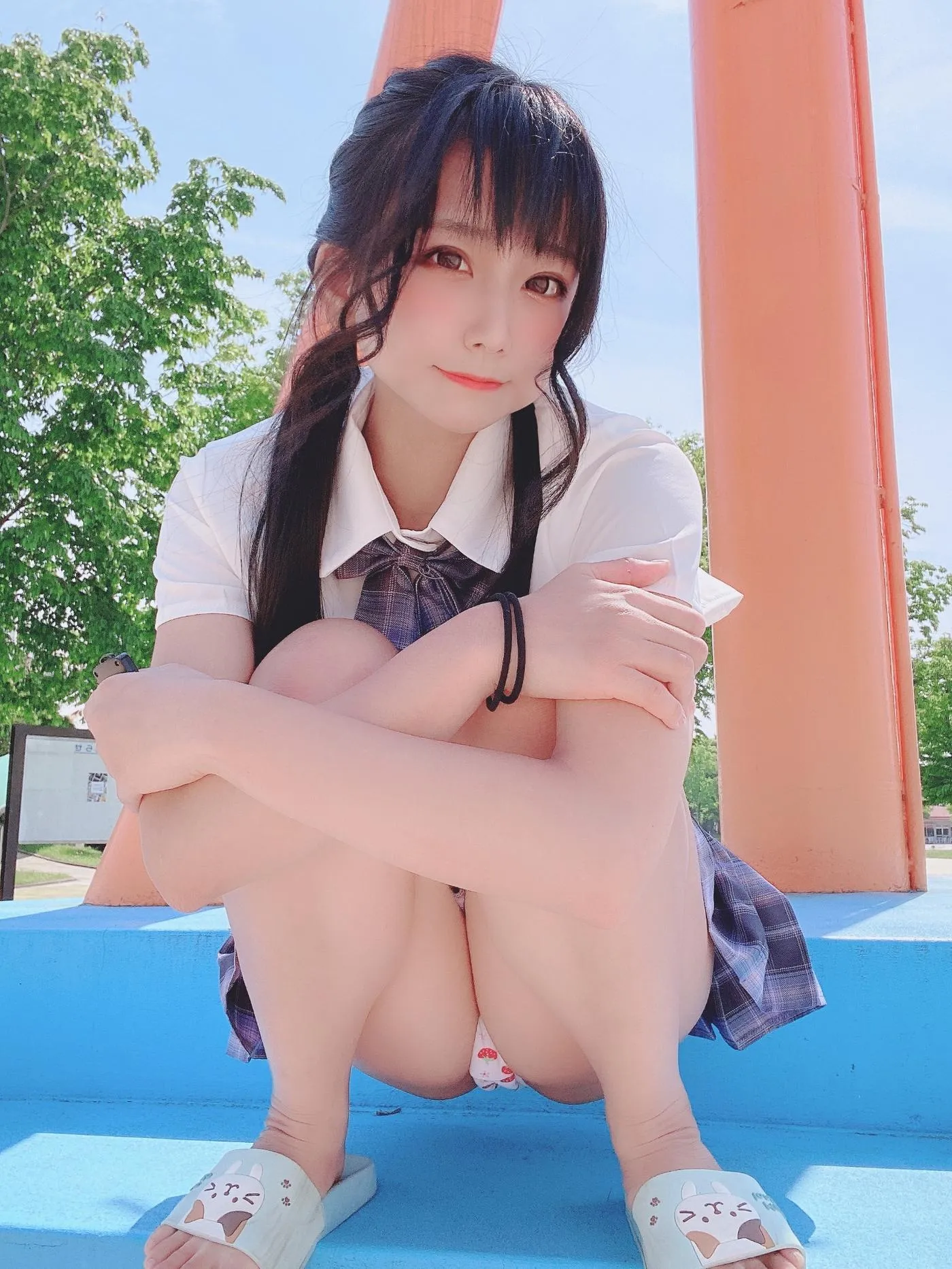 柳丸 – NO.08 [Fantia] 2022年05月写真合集(15期)-2022-05-06 撮れたて！丈の短い制服 [53P]插图9