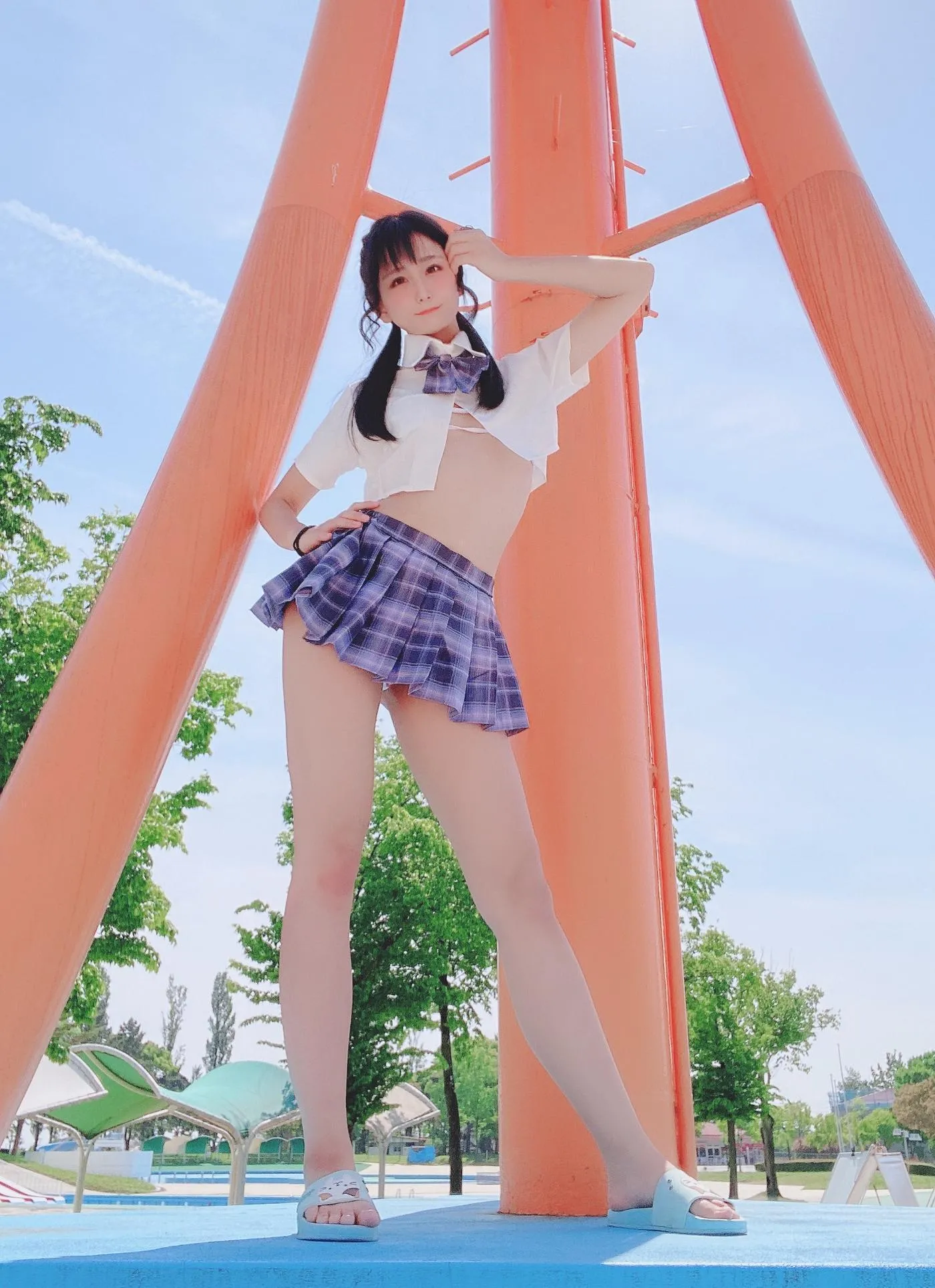 柳丸 – NO.08 [Fantia] 2022年05月写真合集(15期)-2022-05-06 撮れたて！丈の短い制服 [53P]插图2
