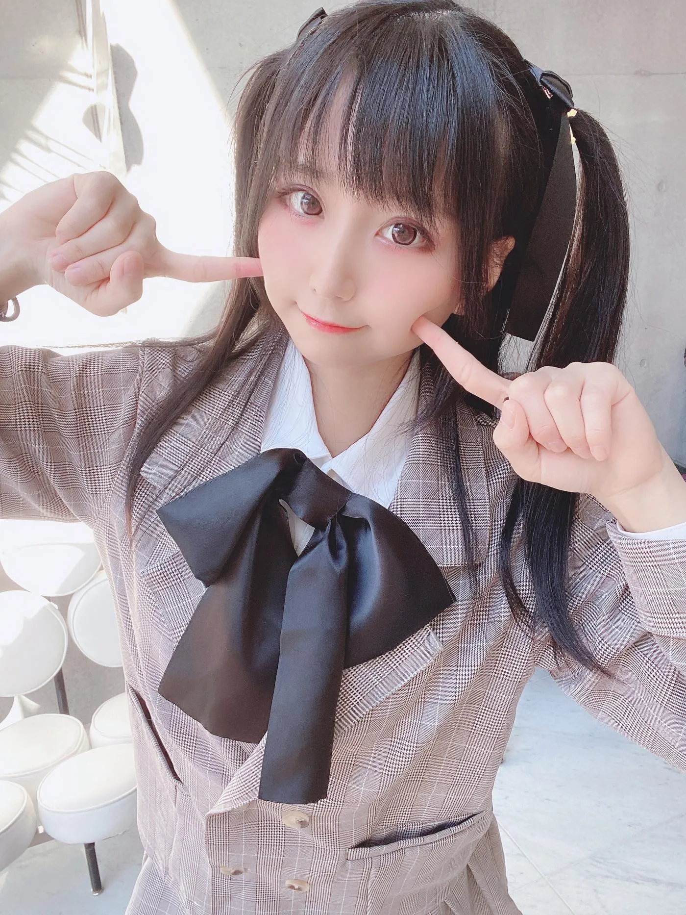 柳丸 – NO.08 [Fantia] 2022年05月写真合集(15期)-2022-05-12 ピンクのチェック制服柳丸 [39P]插图5