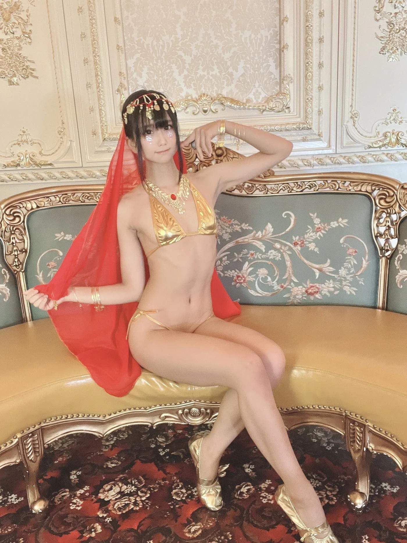 柳丸 – NO.09 [Fantia] 2022年06月写真合集(15期)-2022-06-09 金運の上がるビキニ前編（鏡の活用） [54P]插图2