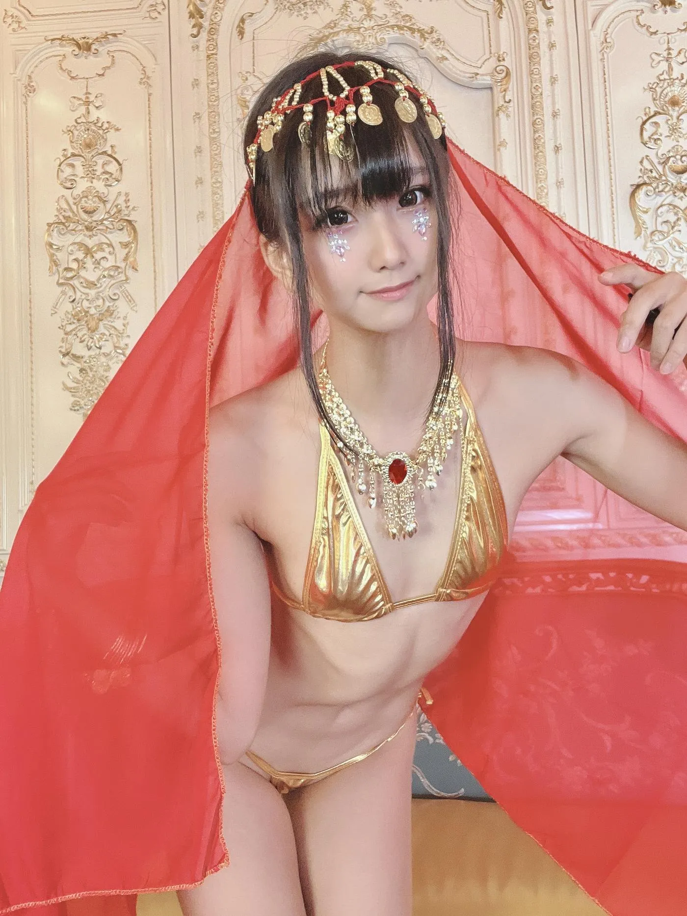 柳丸 – NO.09 [Fantia] 2022年06月写真合集(15期)-2022-06-09 金運の上がるビキニ前編（鏡の活用） [54P]插图3