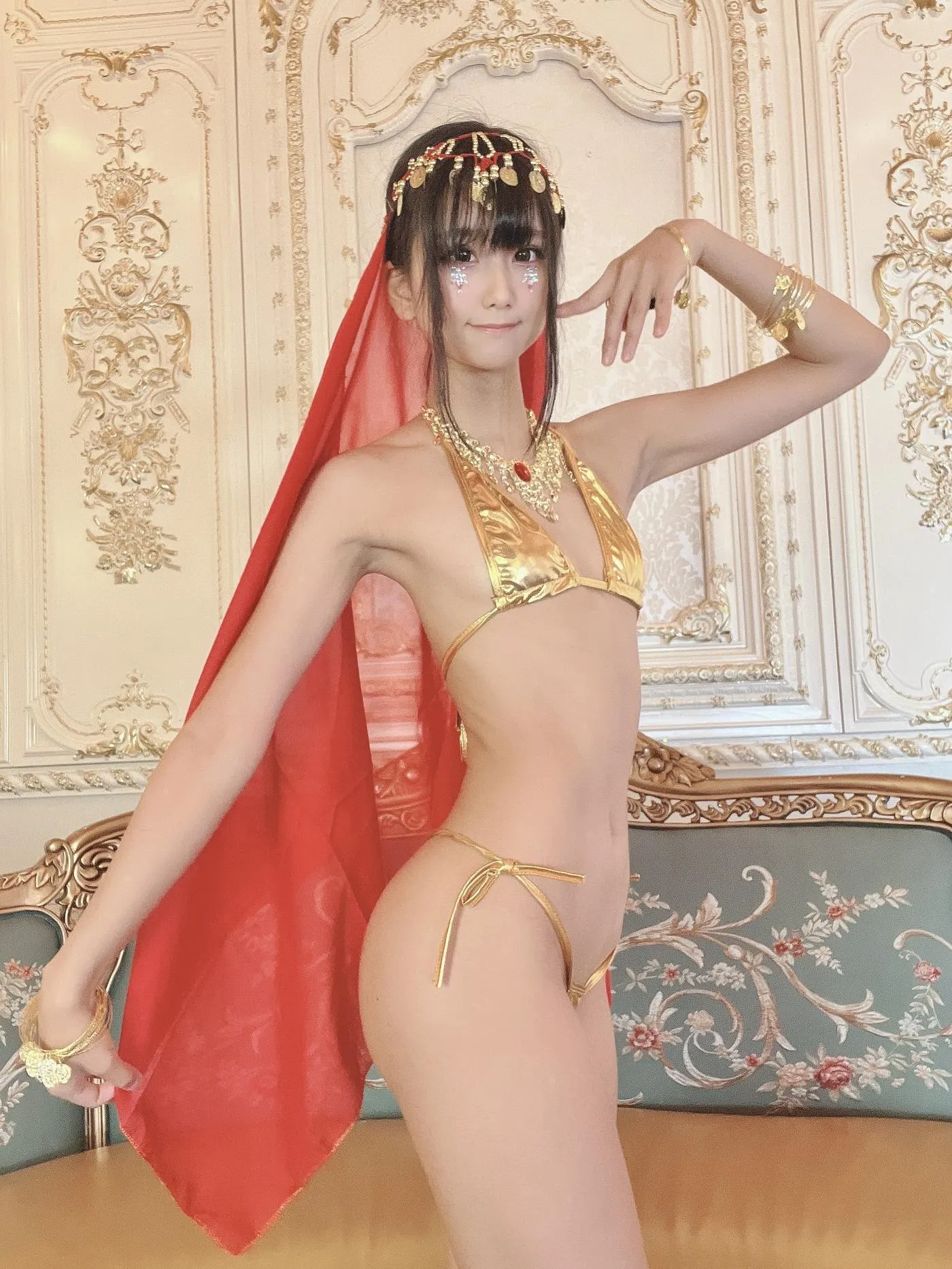 柳丸 – NO.09 [Fantia] 2022年06月写真合集(15期)-2022-06-09 金運の上がるビキニ前編（鏡の活用） [54P]插图4